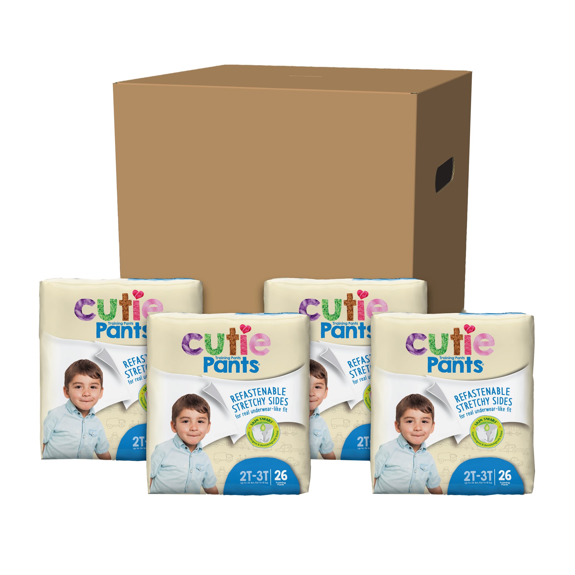 First Quality Products LLC CR7007 - Cutie Pants Training Pants, 2T to 3T - 26/Bag, 104/Case