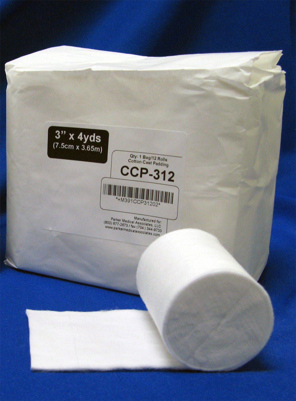 Carolina Narrow Fabric - CCP606 Cast Padding Undercast Performance Padding™ 6 Inch X 4 Yard Cotton NonSterile