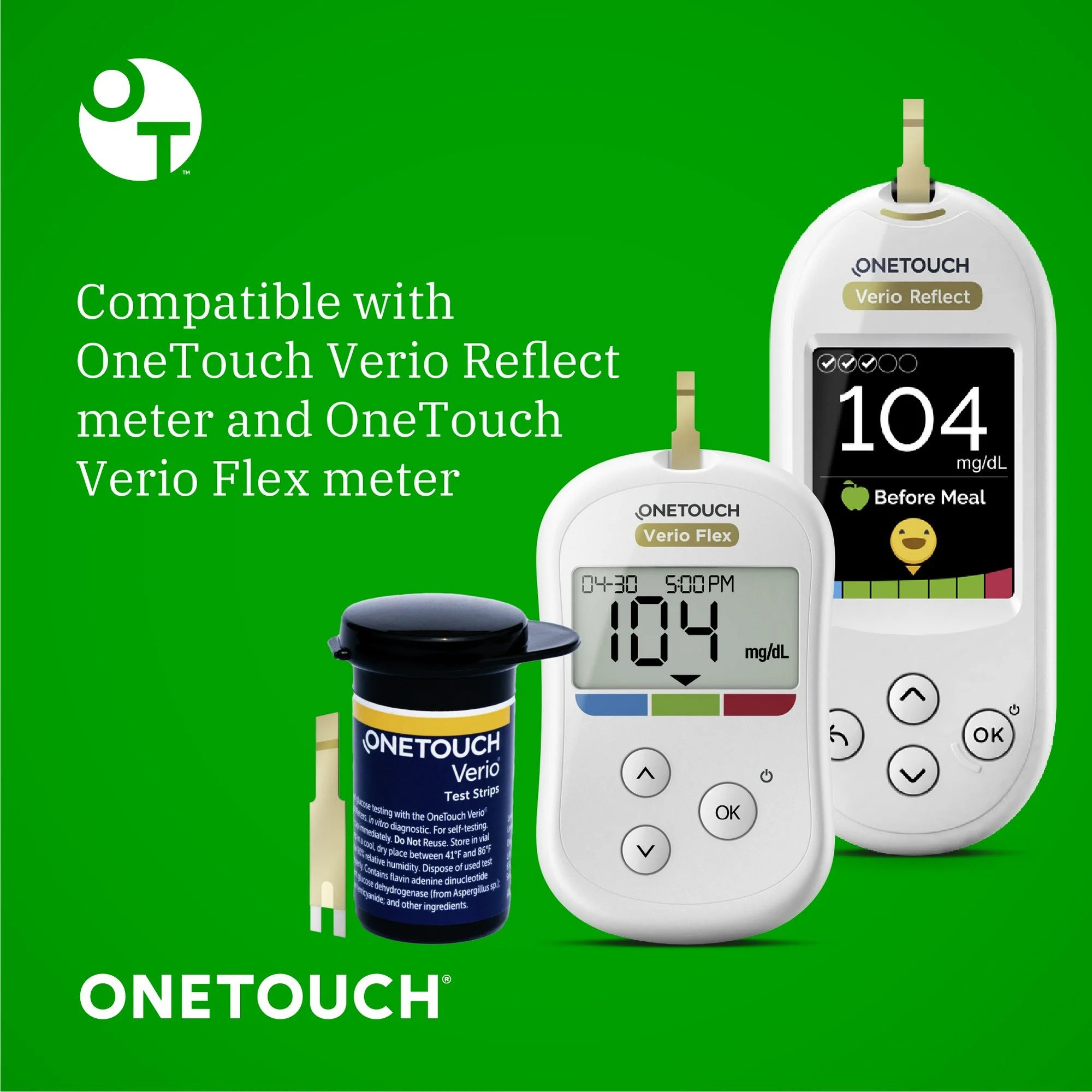 LifeScan 53885027210 - OneTouch Verio® Blood Glucose Test Strips - 100/Box