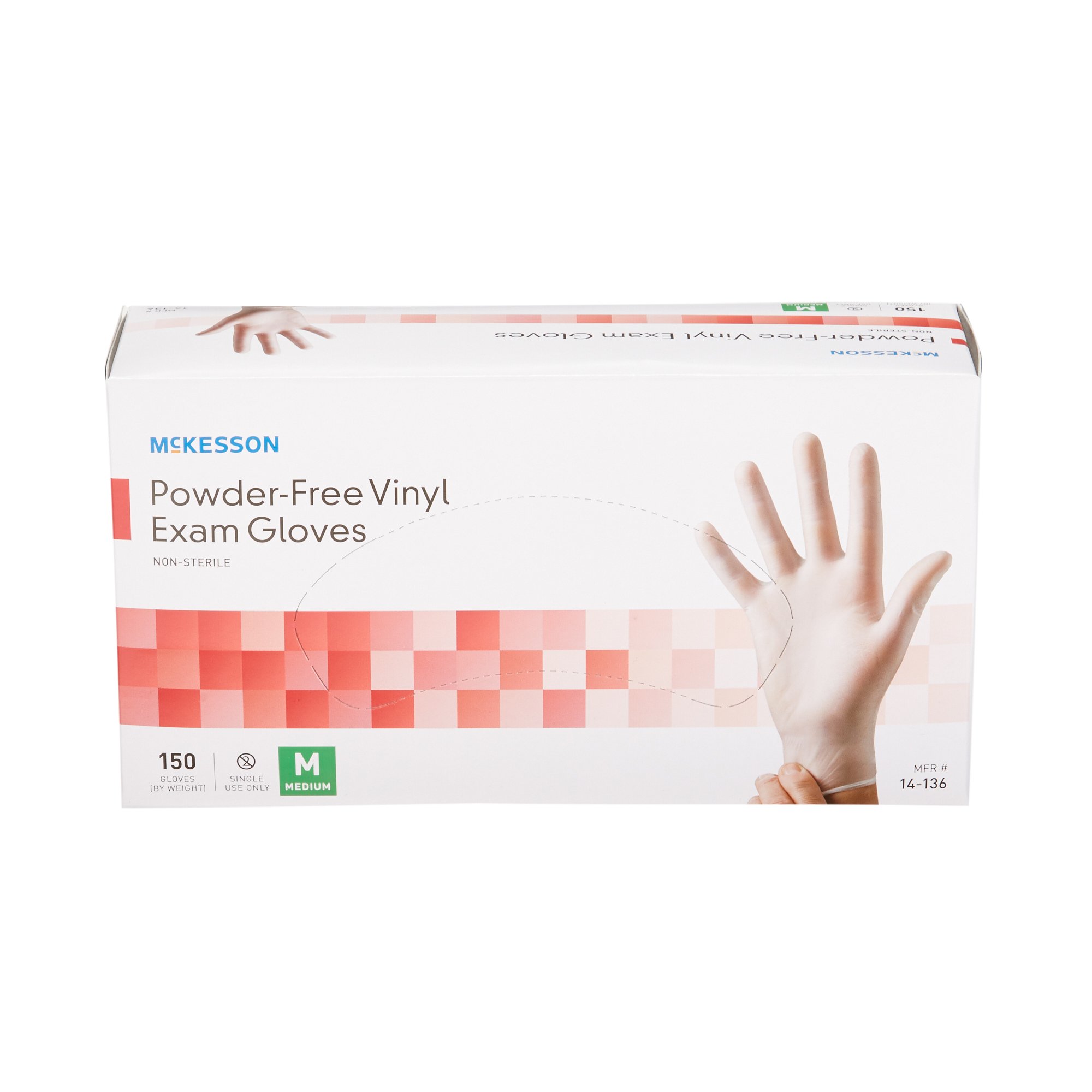 McKesson Brand - 14-136 McKesson Vinyl Exam Glove