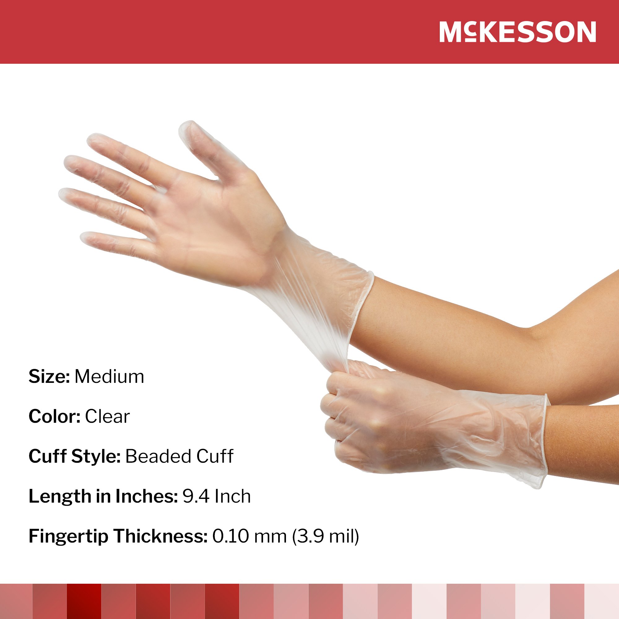 McKesson Brand - 14-136 McKesson Vinyl Exam Glove