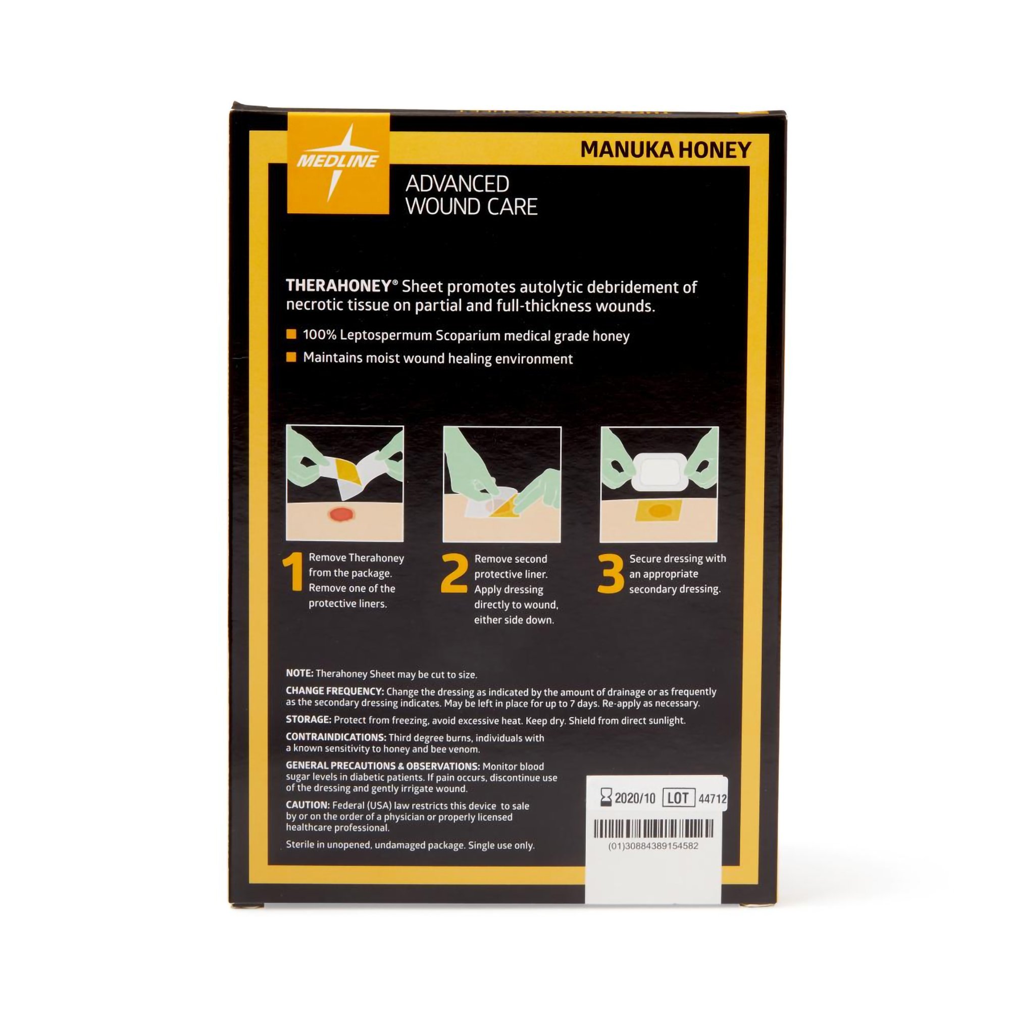 Medline - MNK0077 TheraHoney™ Honey Impregnated Wound Dressing