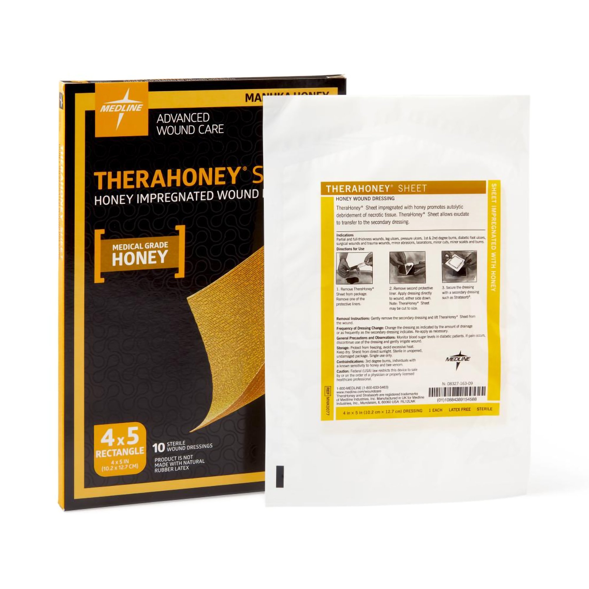 Medline - MNK0077 TheraHoney™ Honey Impregnated Wound Dressing