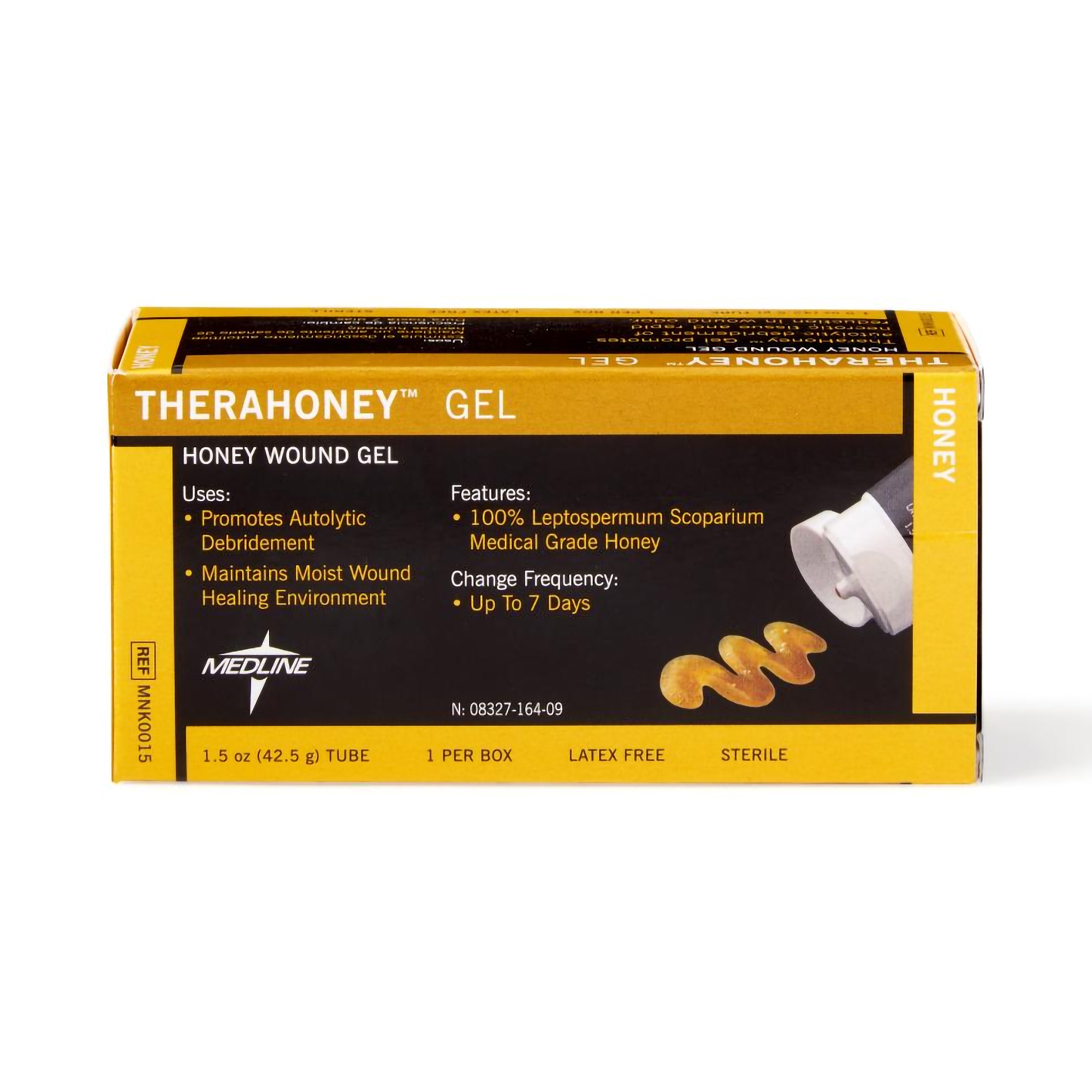 Medline MNK005 - Honey Wound Gel Therahoney® 0.5 oz. Sterile Without Adhesive - 10/Box