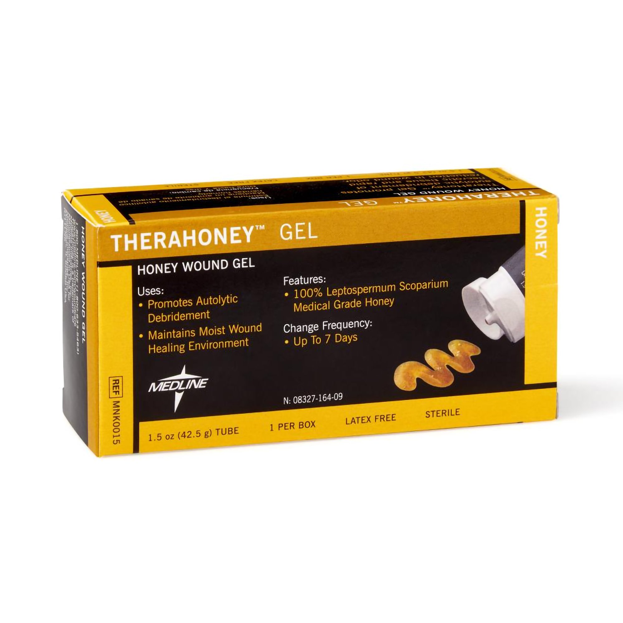 Medline MNK005 - Honey Wound Gel Therahoney® 0.5 oz. Sterile Without Adhesive - 10/Box
