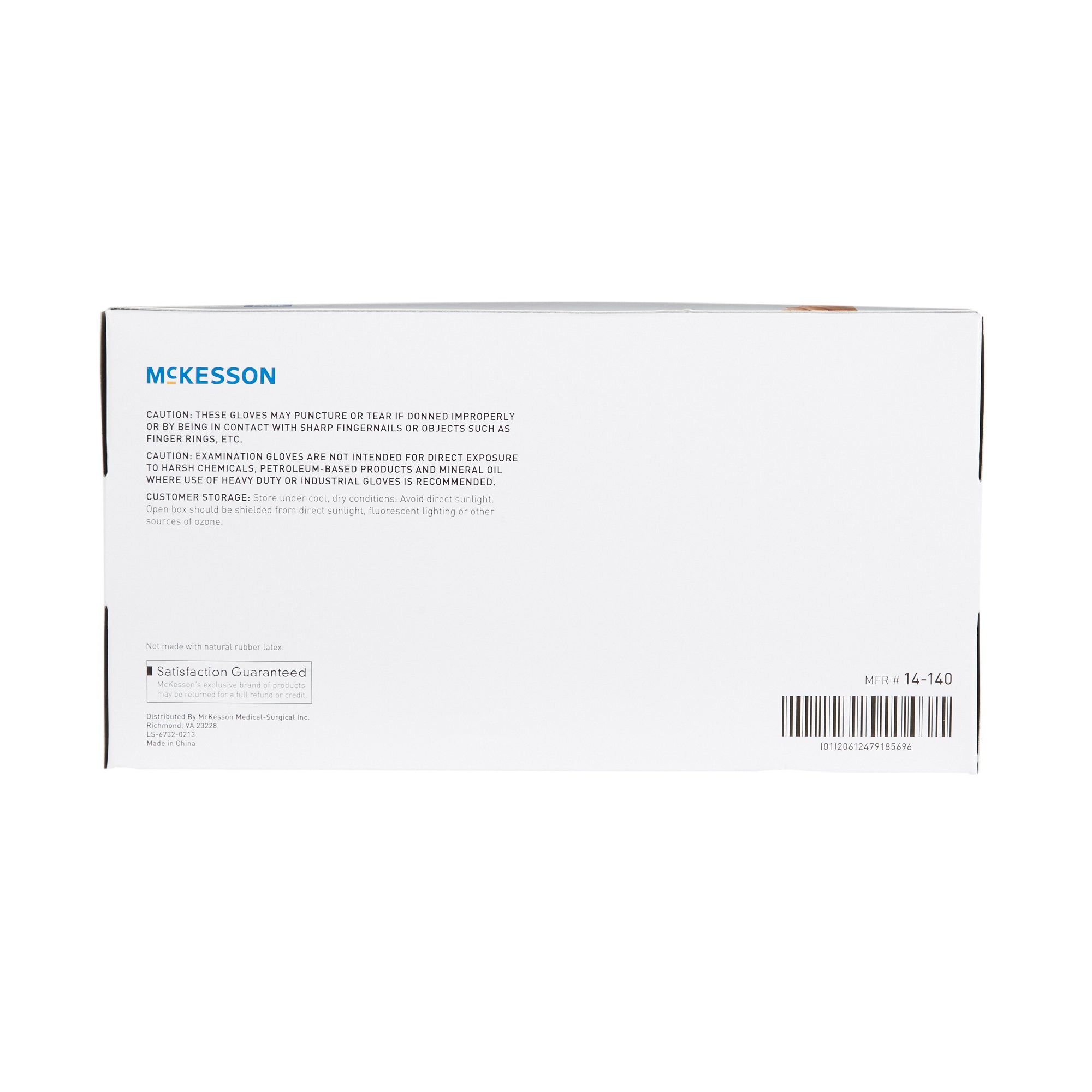 McKesson Brand 14-140 - McKesson Vinyl Exam Glove, Extra Large, Clear - 130/Box, 1300/Case