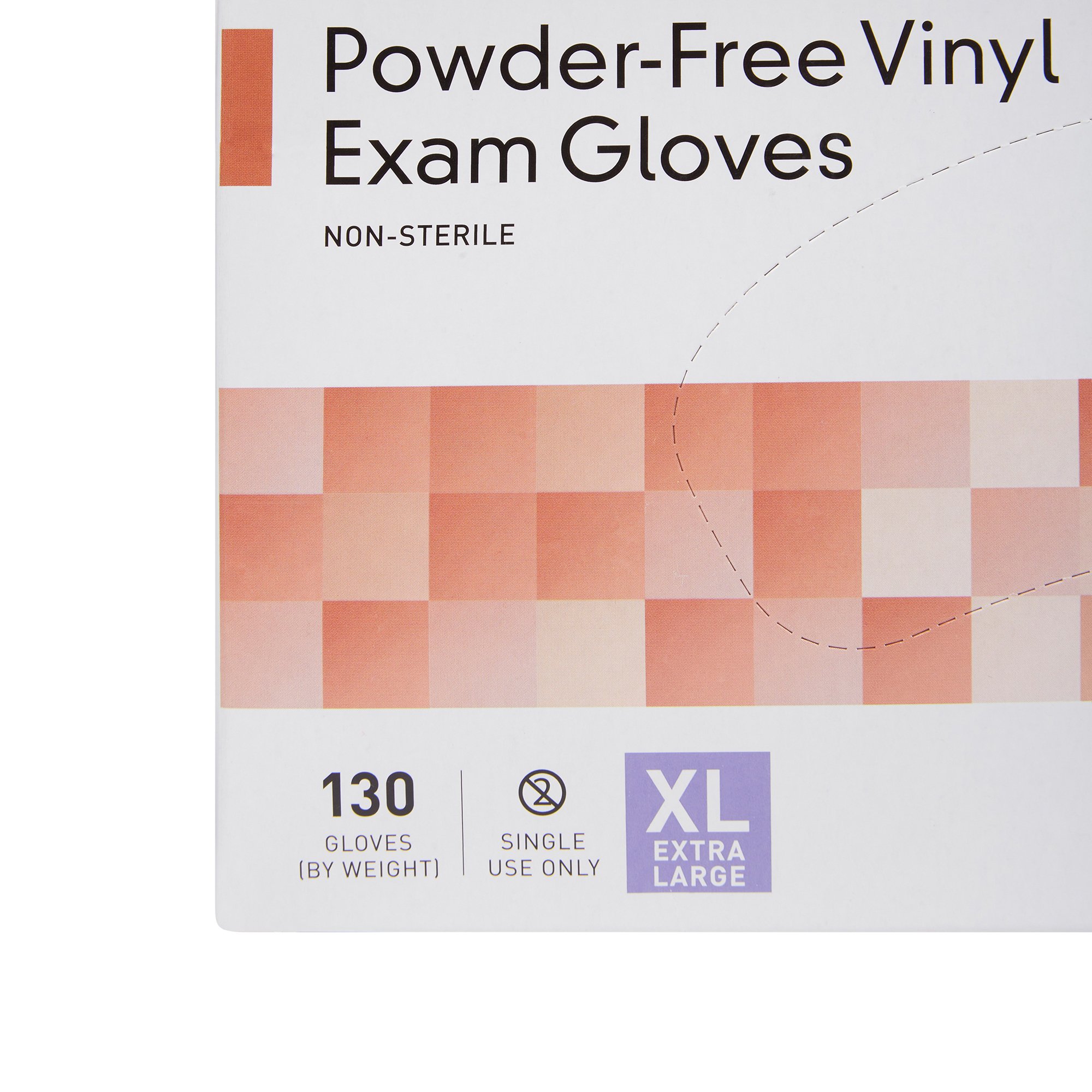 McKesson Brand 14-140 - McKesson Vinyl Exam Glove, Extra Large, Clear - 130/Box, 1300/Case