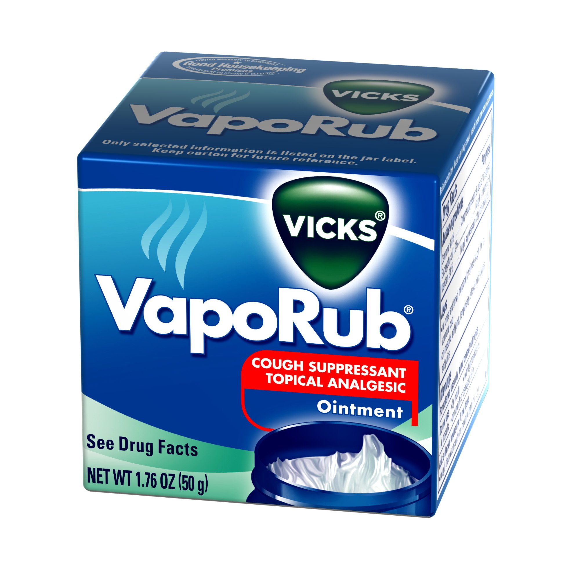 Procter & Gamble 32390001051 - Vicks® VapoRub® Camphor / Menthol / Eucalyptus Oil Chest Rub, 1.76 oz. - 1/Each
