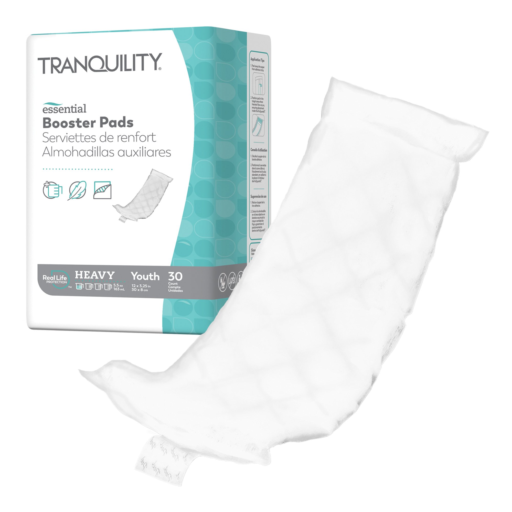 Principle Business Enterprises 2770 - Select® Kids® Diaper Booster Pad, 3.25 x 11.5 Inch - 30/Bag, 180/Case