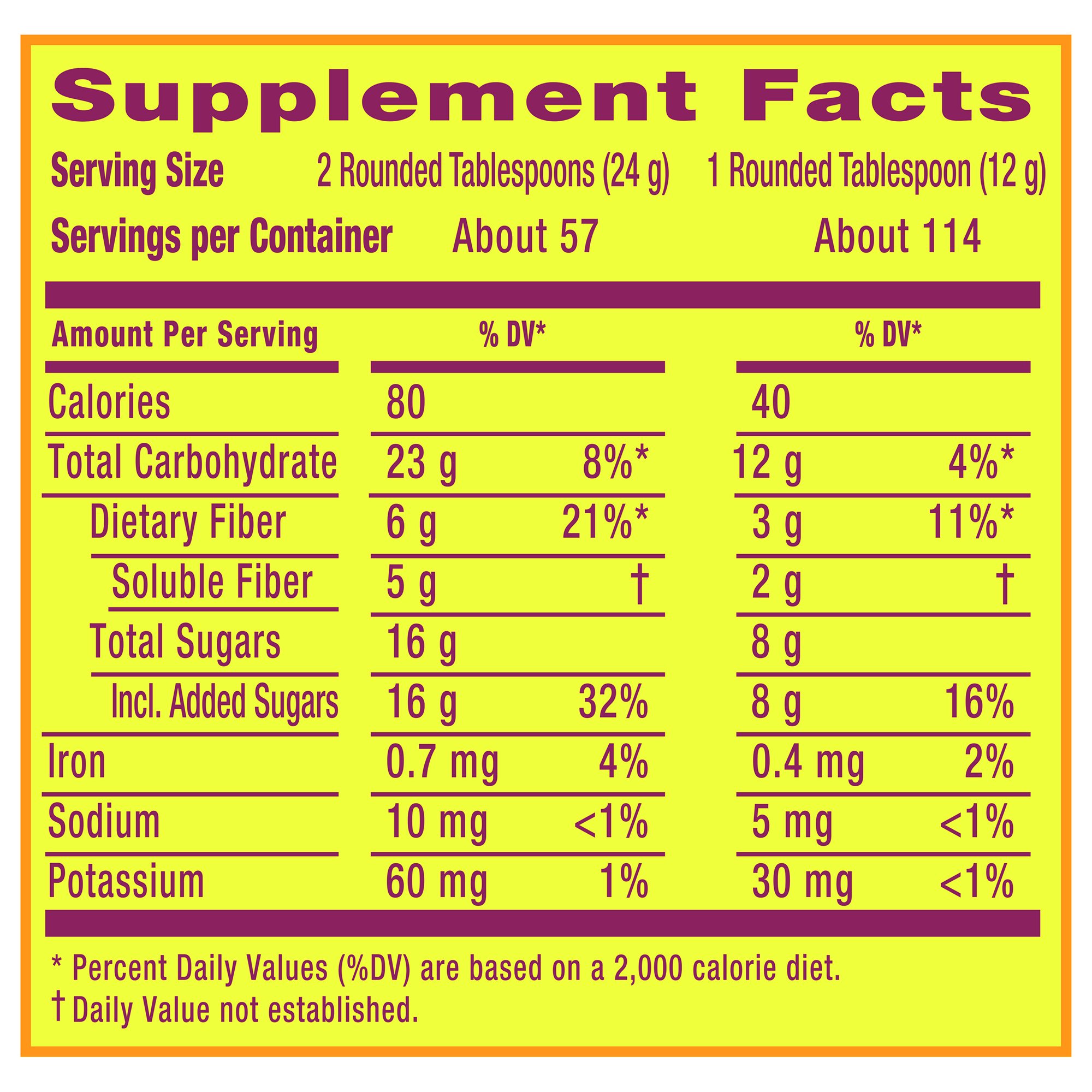 Procter & Gamble 37000002307 - Metamucil® Psyllium Husk Fiber Supplement, 48.2-ounce Canister - 1/Each