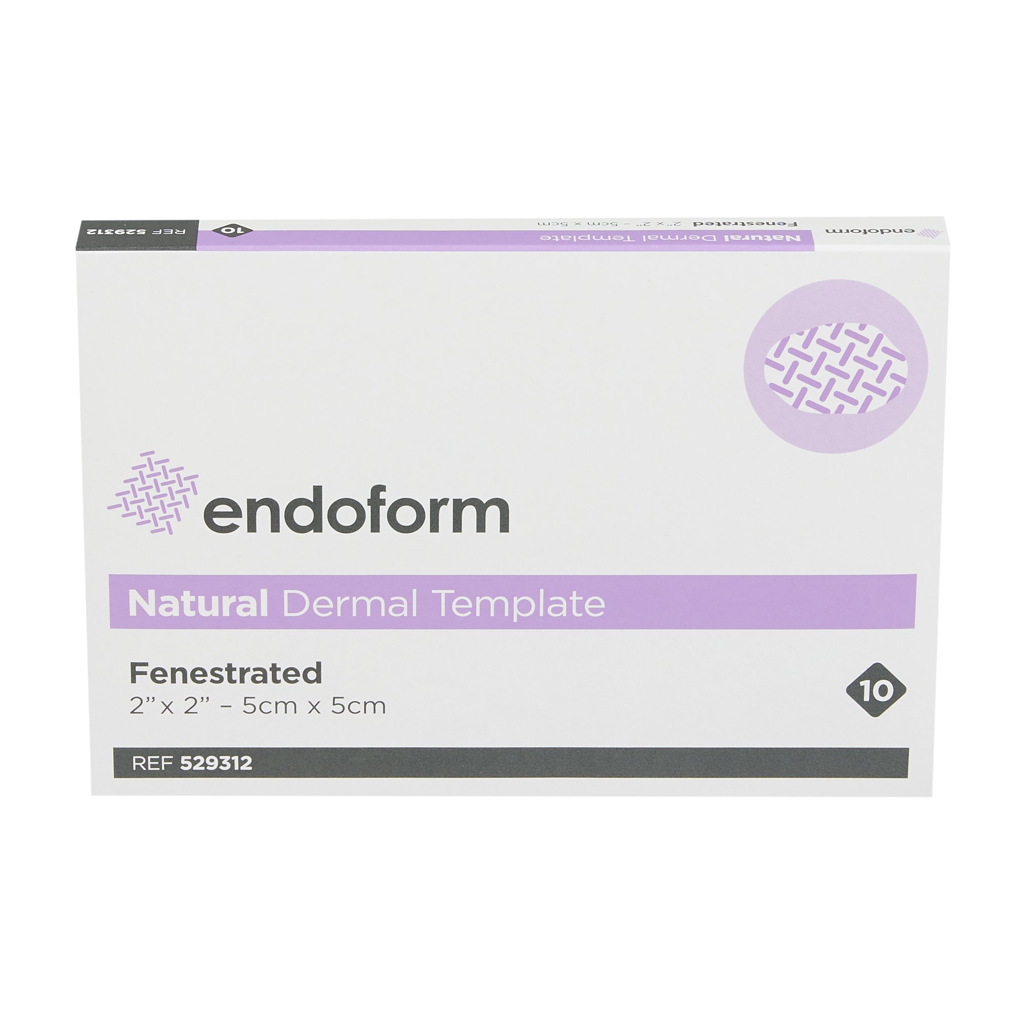 Aroa Biosurgery Inc - 529312 Endoform® Natural Dermal Template Fenestrated Collagen Dressing
