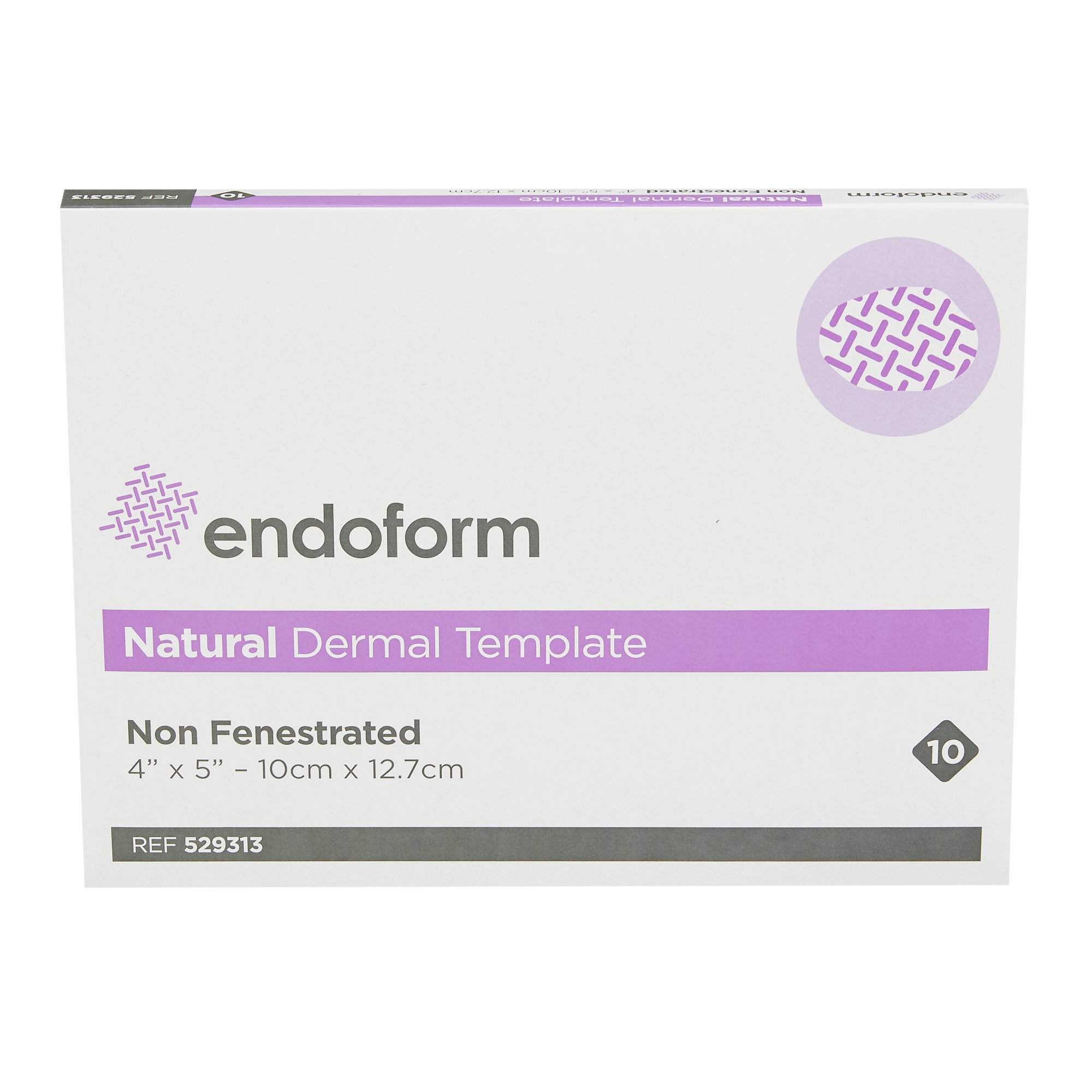 Aroa Biosurgery Inc 529313 - Endoform® Natural Dermal Template Nonfenestrated Collagen Dressing, 4 x 5 Inch - 1/Each, 10/Box