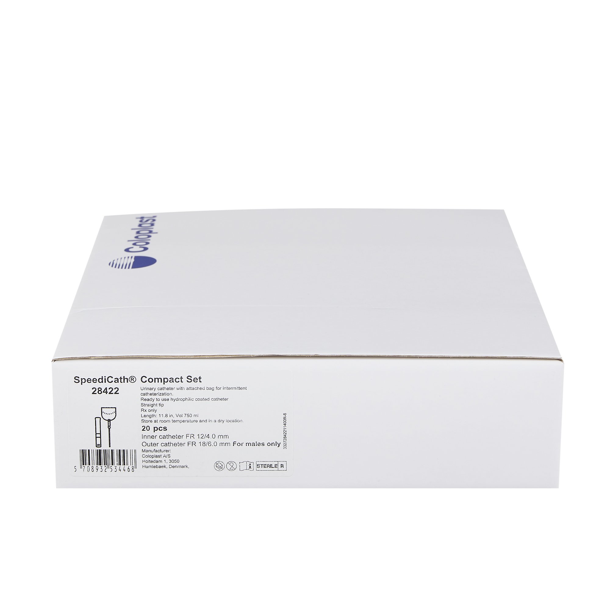 Coloplast 28422 - SpeediCath® Compact Male Urethral Catheter Set, 12 Fr - 1/Each, 20/Box