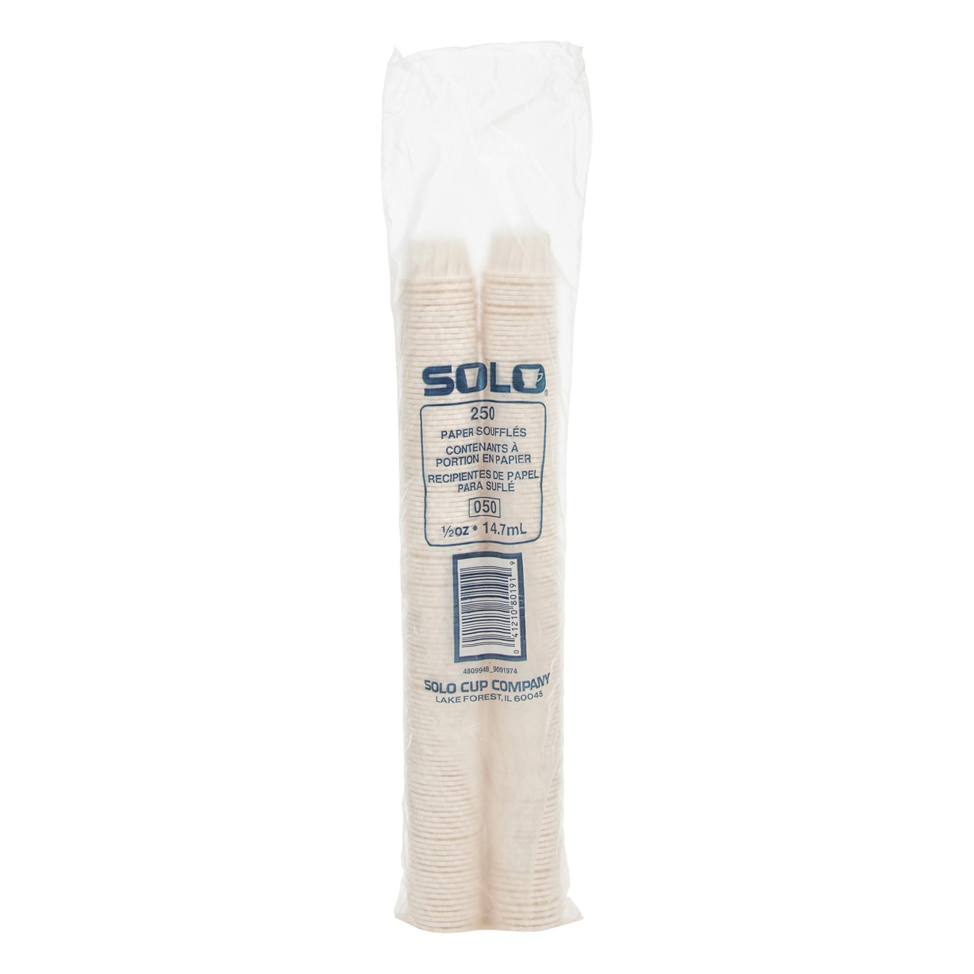 RJ Schinner Co - 050-2050 Souffle Cup Solo® 0.5 oz. Paper White Disposable