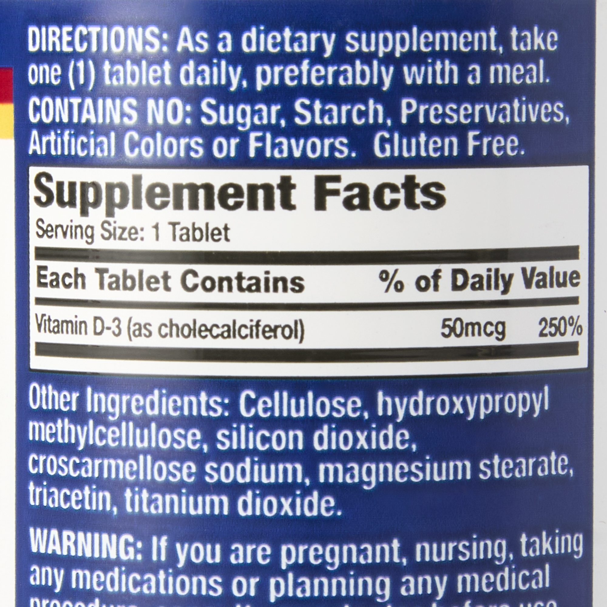 Basic Drug - 30761016840 Basic's Vitamin D-3 Dietary Supplement
