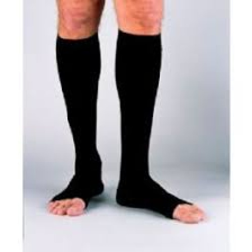 BSN Medical - 115453 Compression Socks Jobst® for Men Knee High Medium Black Open Toe