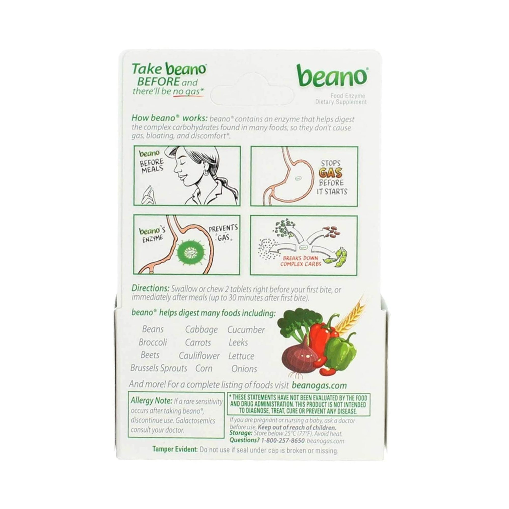 Medtech Laboratories 04203710304 - Beano® Food Enzyme Tablets, Extra Strength - 1/Bottle
