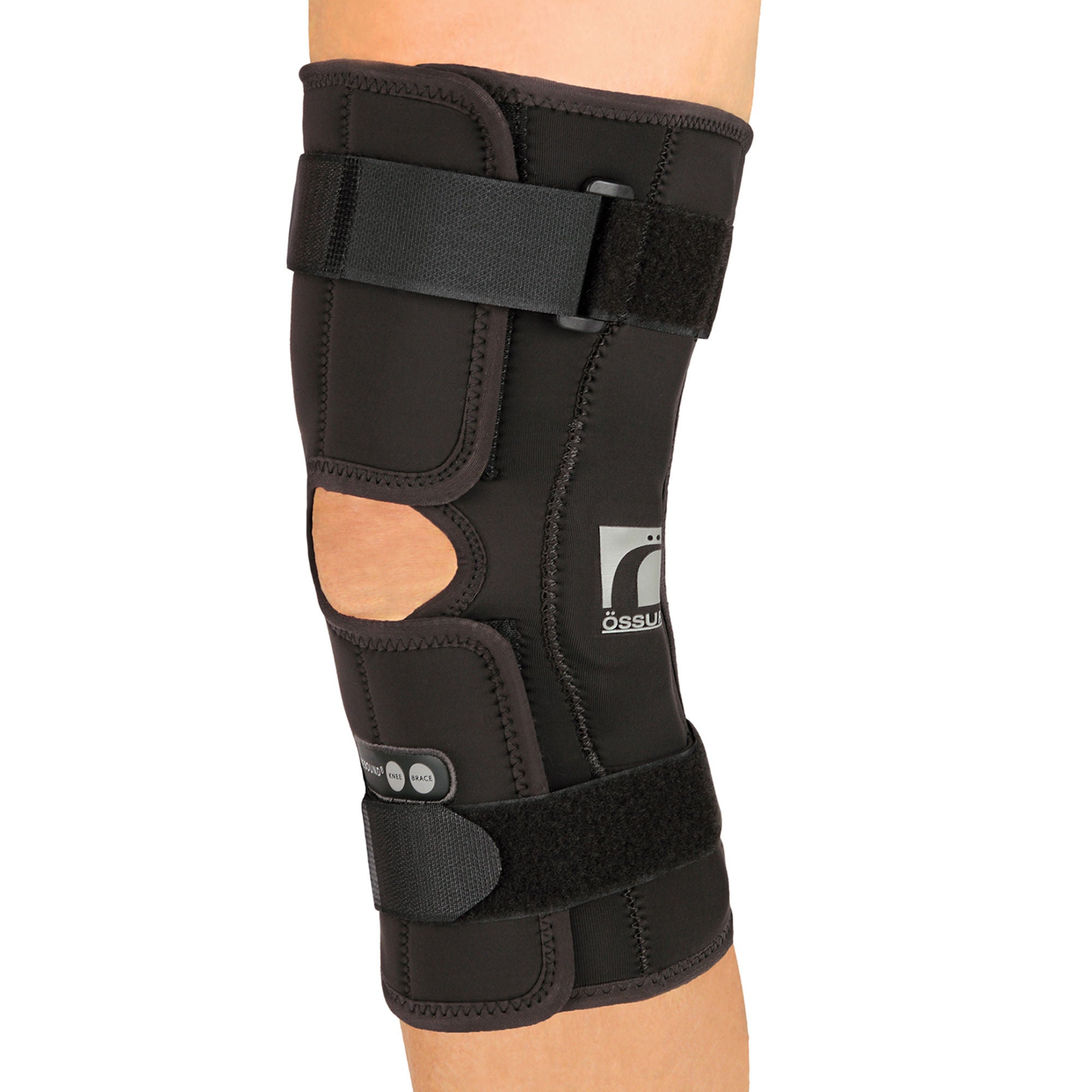 Ossur - 703052 Knee Brace Ossur® Rebound® X-Small D-Ring / Hook and Loop Strap Closure 11-1/2 to 13-3/4 Inch Thigh Circumference Short Length Left or Right Knee
