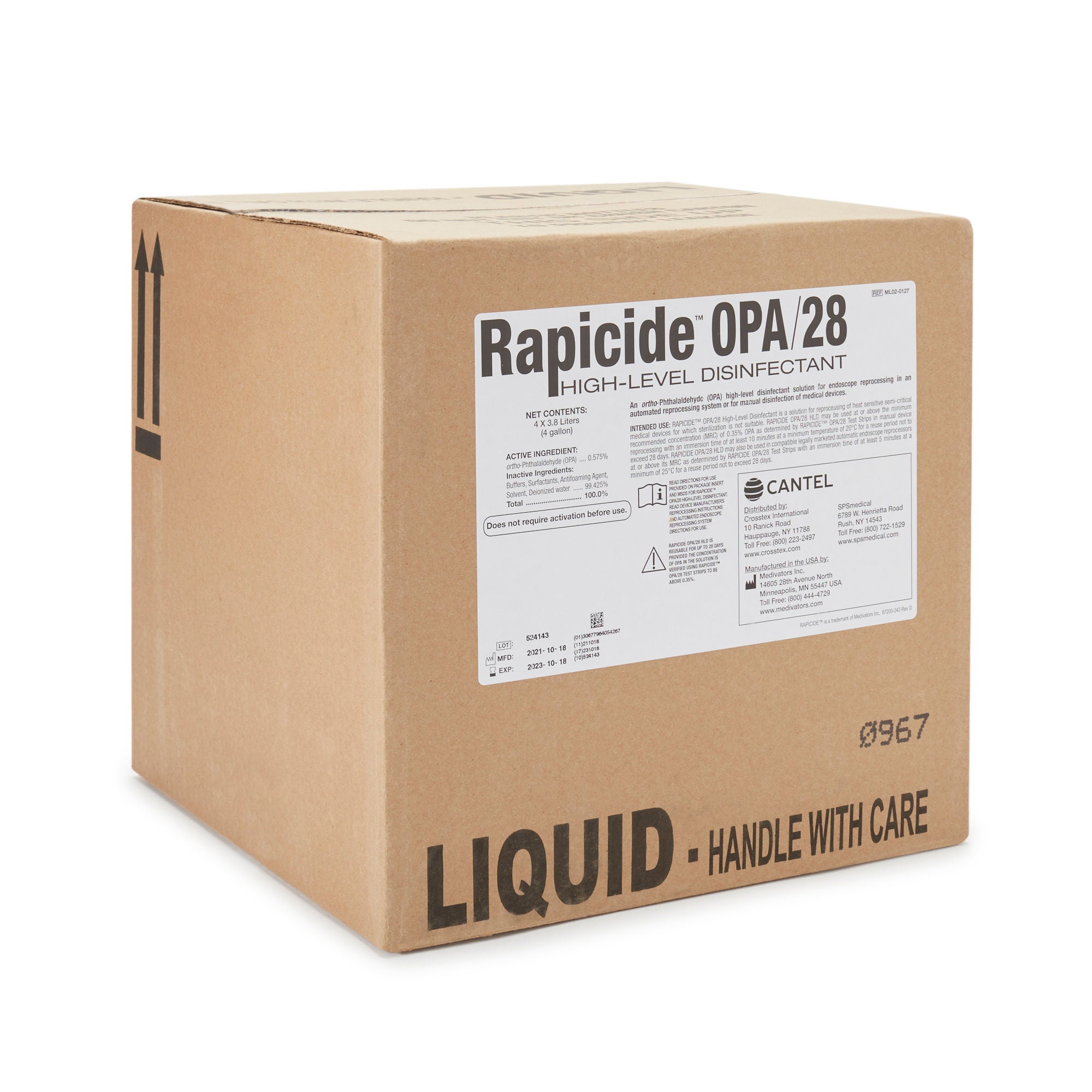 SPS Medical Supply - ML02-0127 Rapicide® OPA/28 High Level Disinfectant