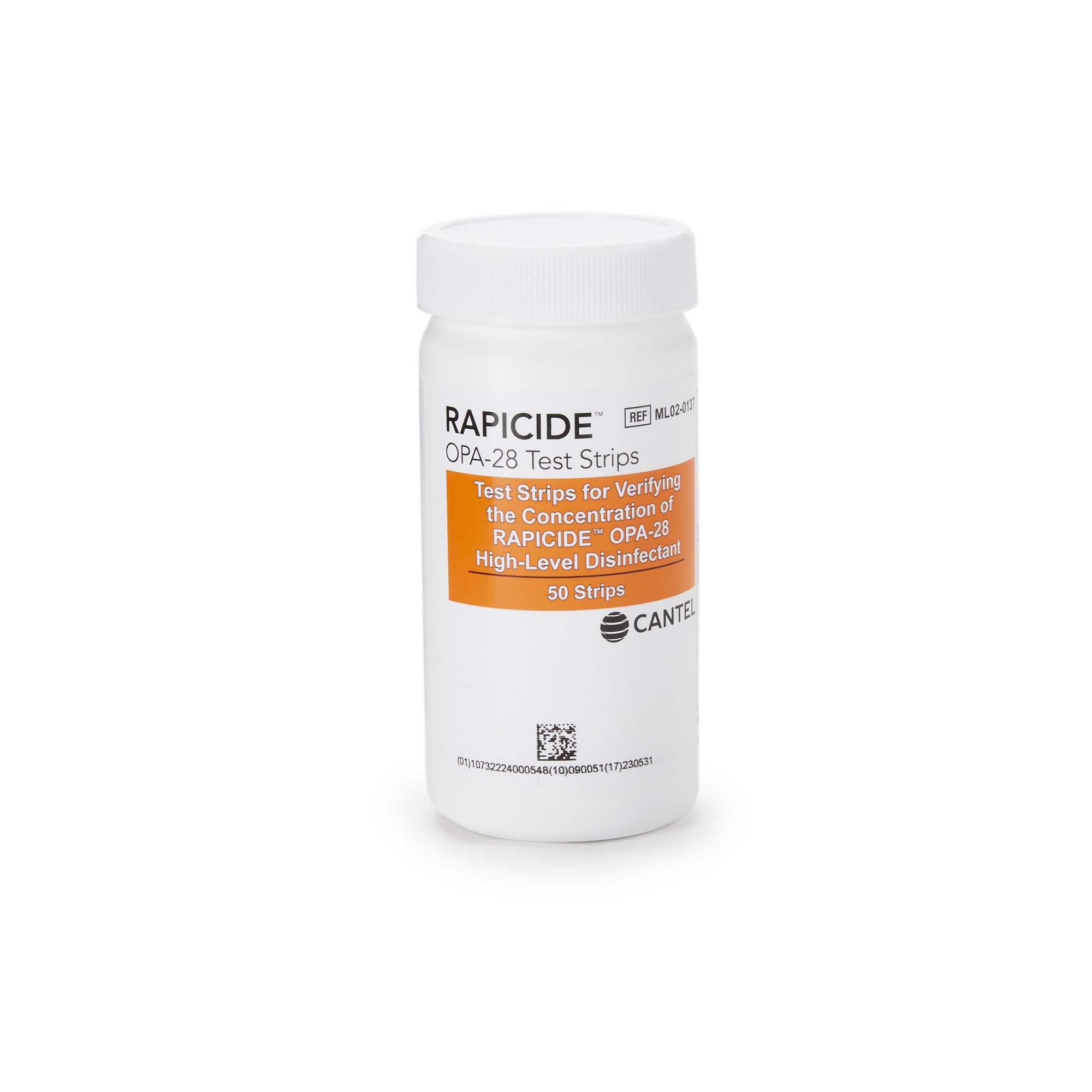 SPS Medical Supply ML02-0137 - Rapicide OPA-28 Test Strips for Verifying Concentration of Rapicide Disinfectant - 1/Bottle, 2/Case