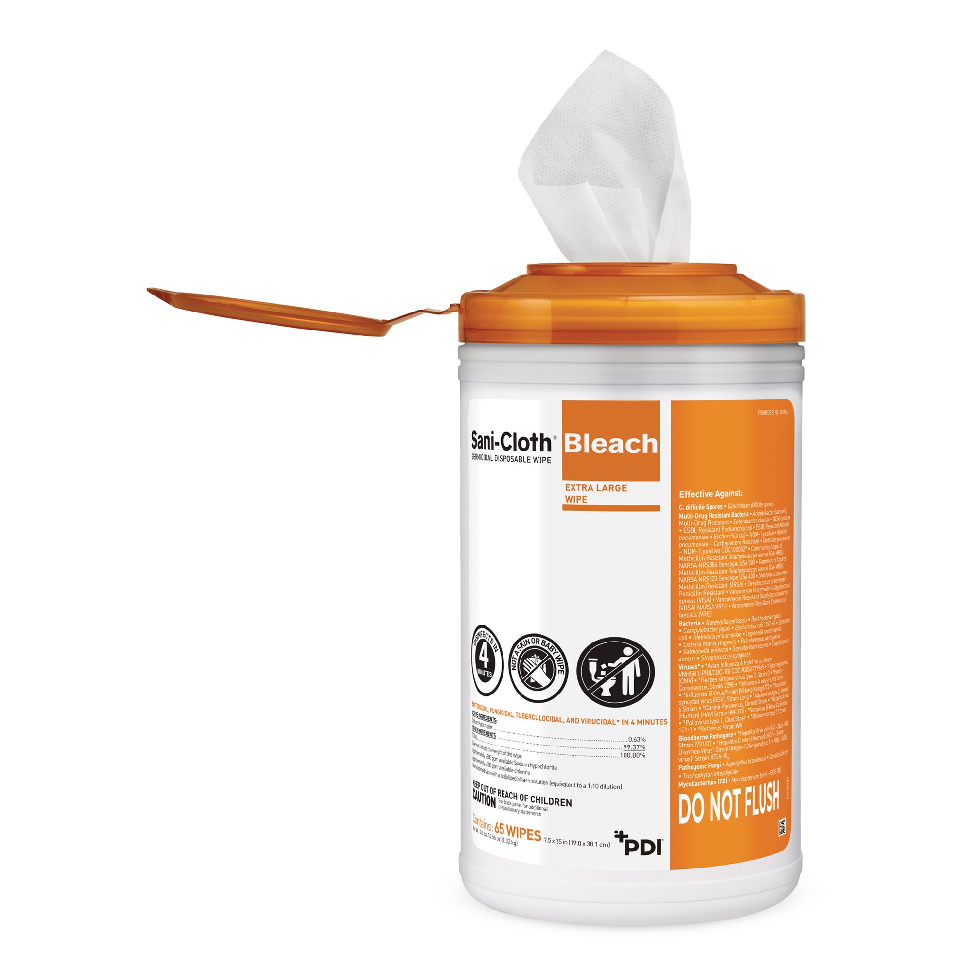  65 Wipes per Canister