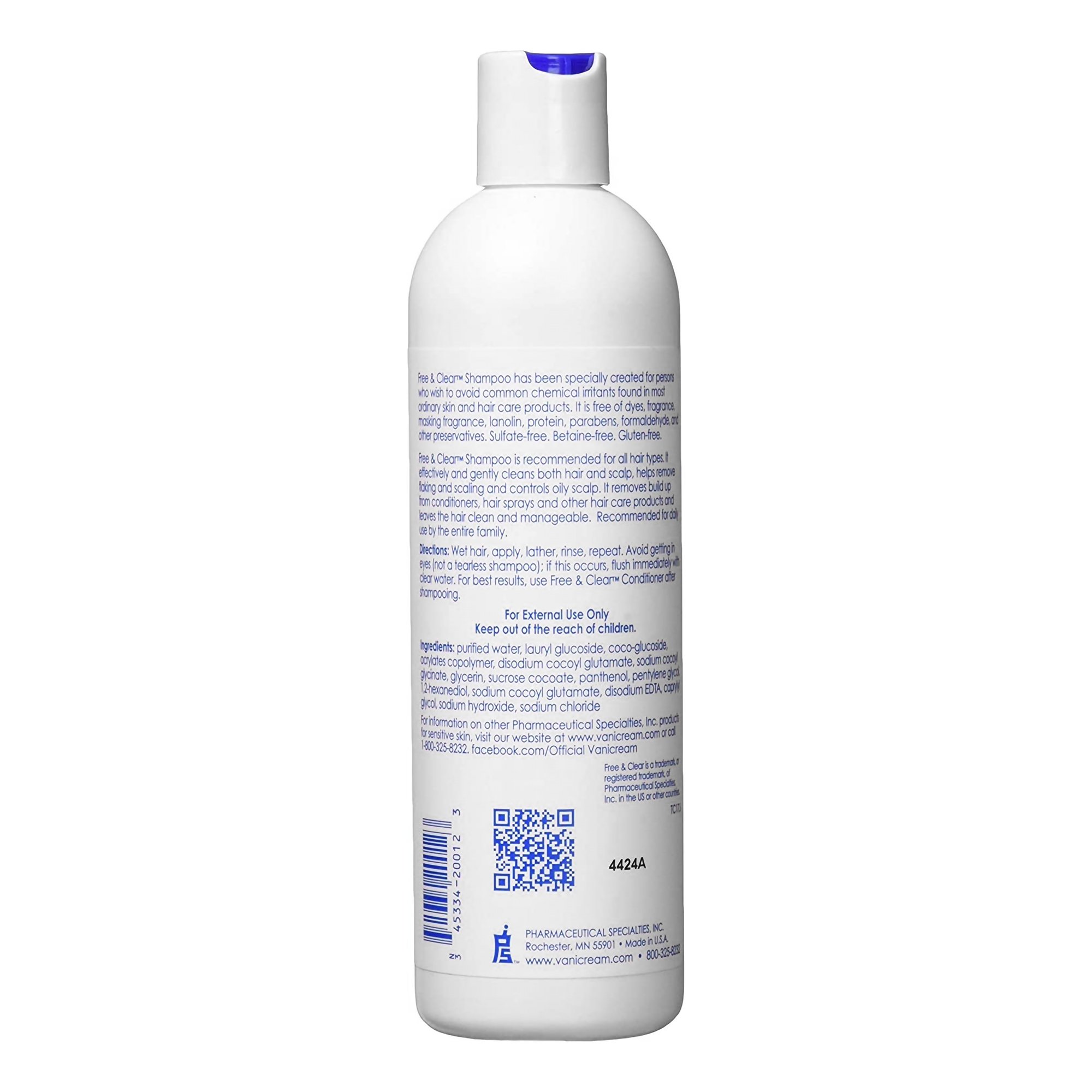 Free & Clear Shampoo 45334020012 by Pharmaceutical Specialties