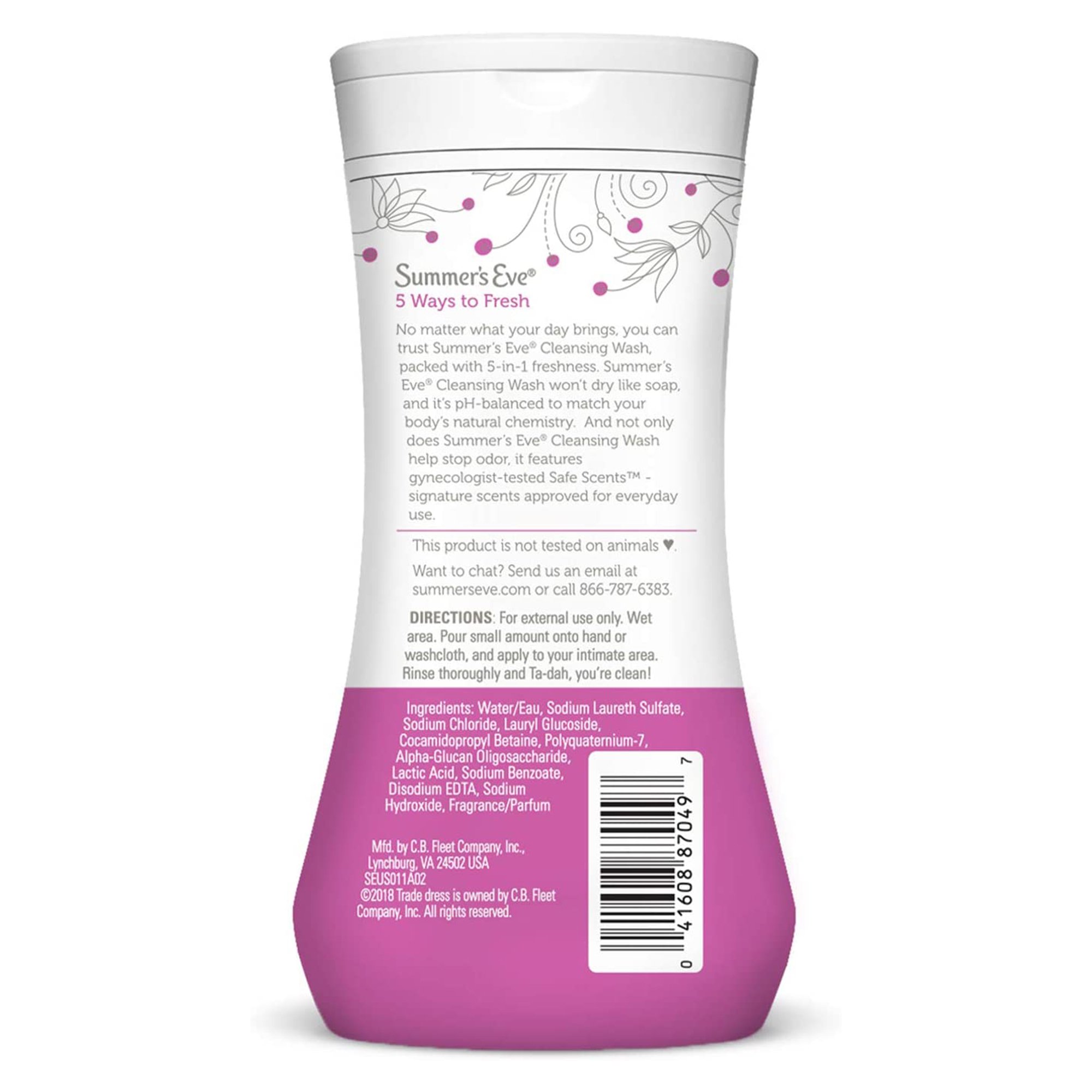 C.B. Fleet 04160887049 - Summer's Eve Feminine Wash - 1/Each