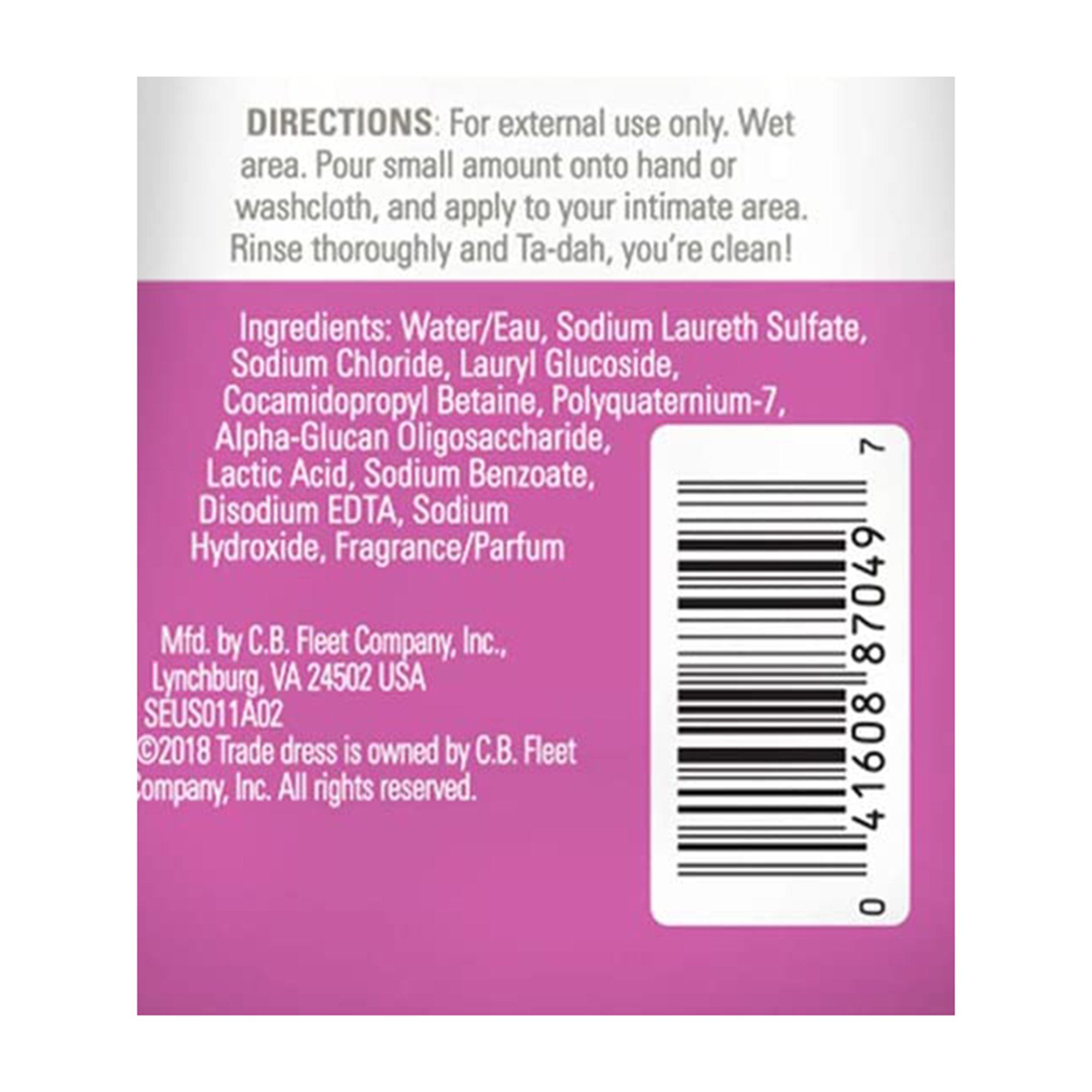 C.B. Fleet - 04160887049 Summer's Eve Feminine Wash