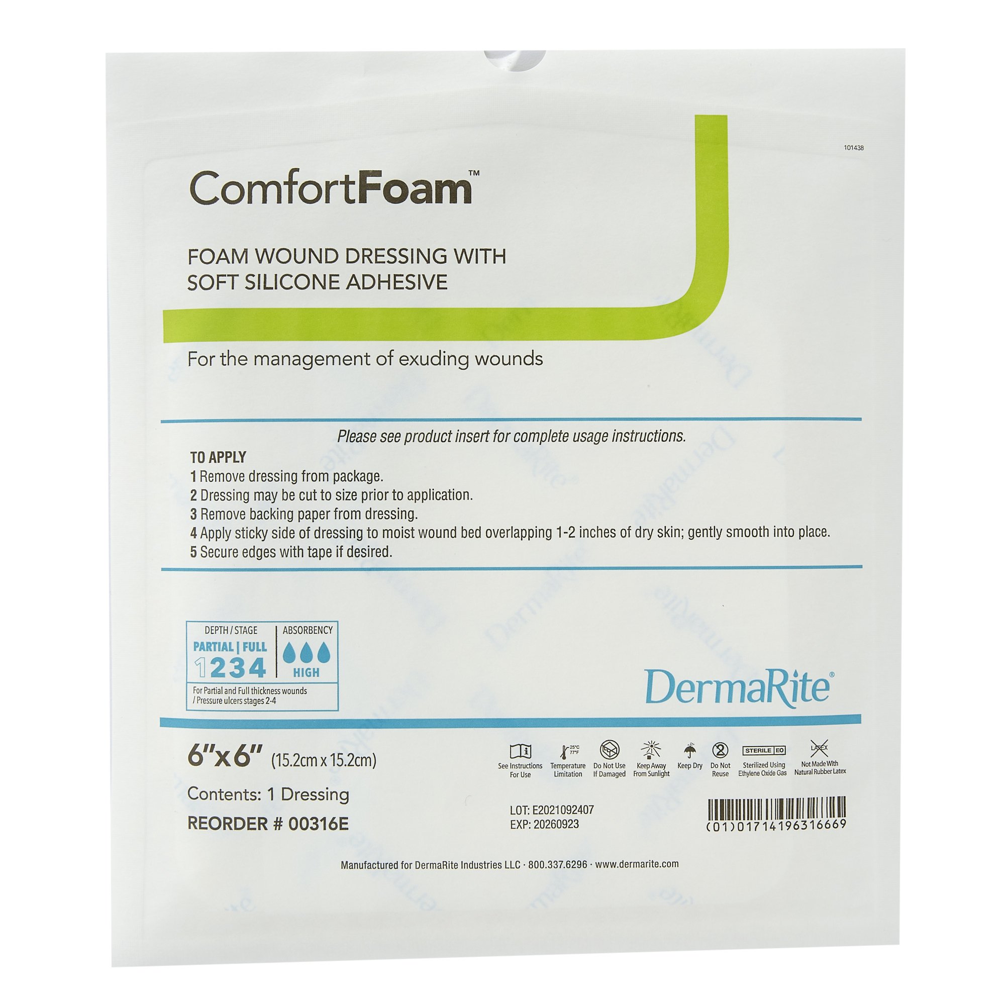 ComfortFoam Foam Dressing 00316E by Sion Brands