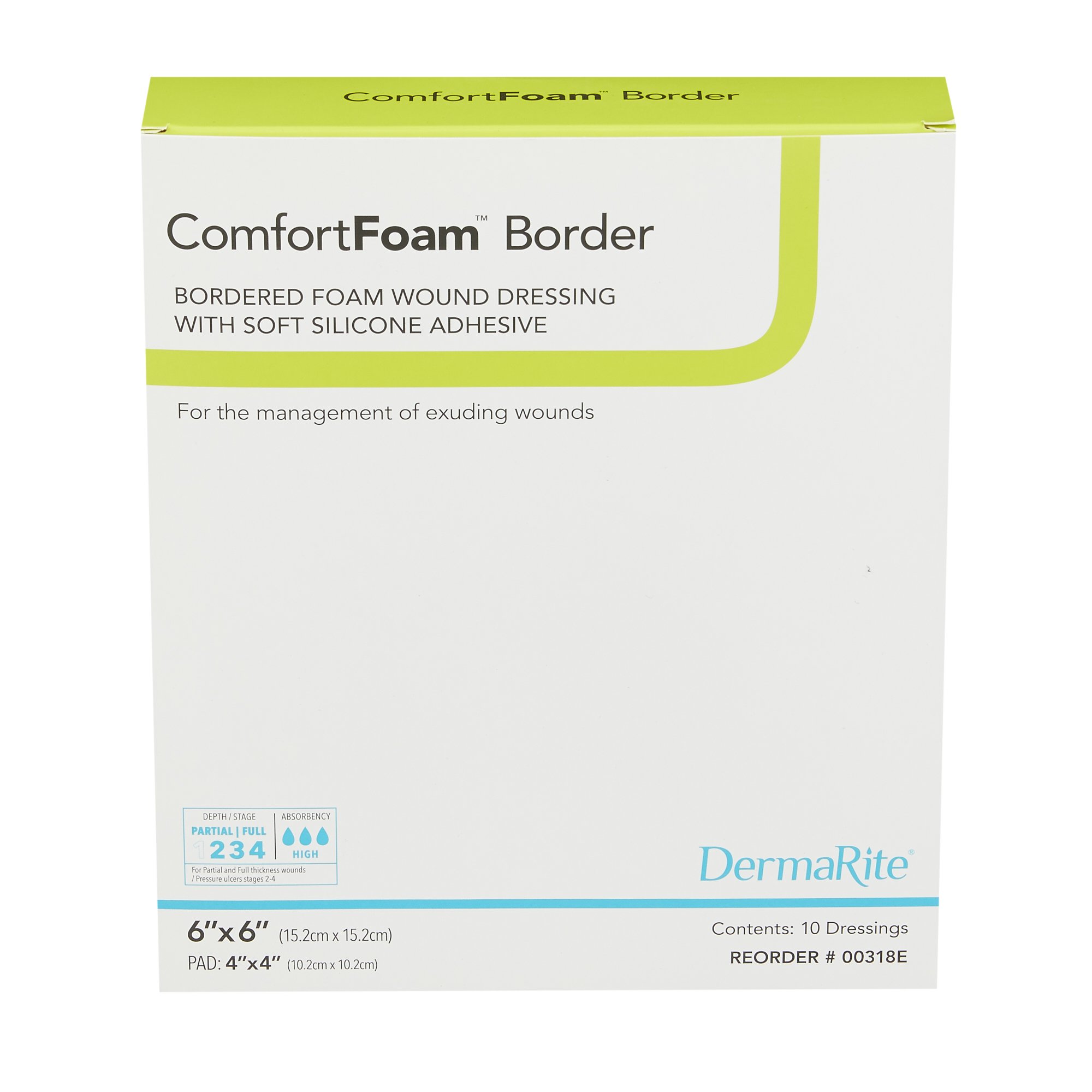 Sion Brands LLC - 00315E ComfortFoam™ Silicone Adhesive without Border Silicone Foam Dressing