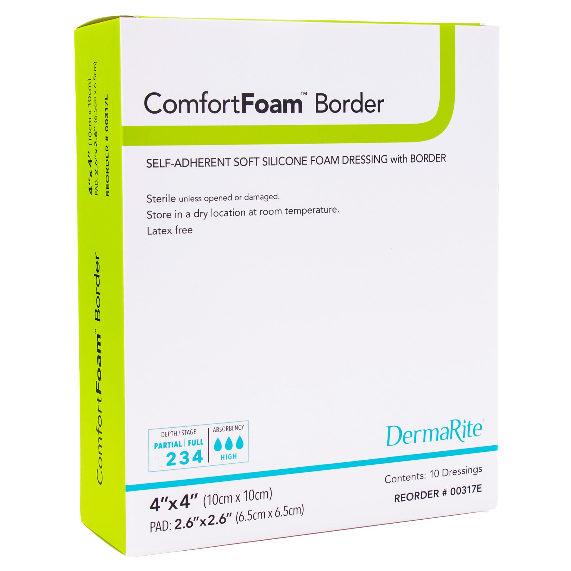 Sion Brands LLC - 00317E ComfortFoam™ Border Silicone Foam Dressing