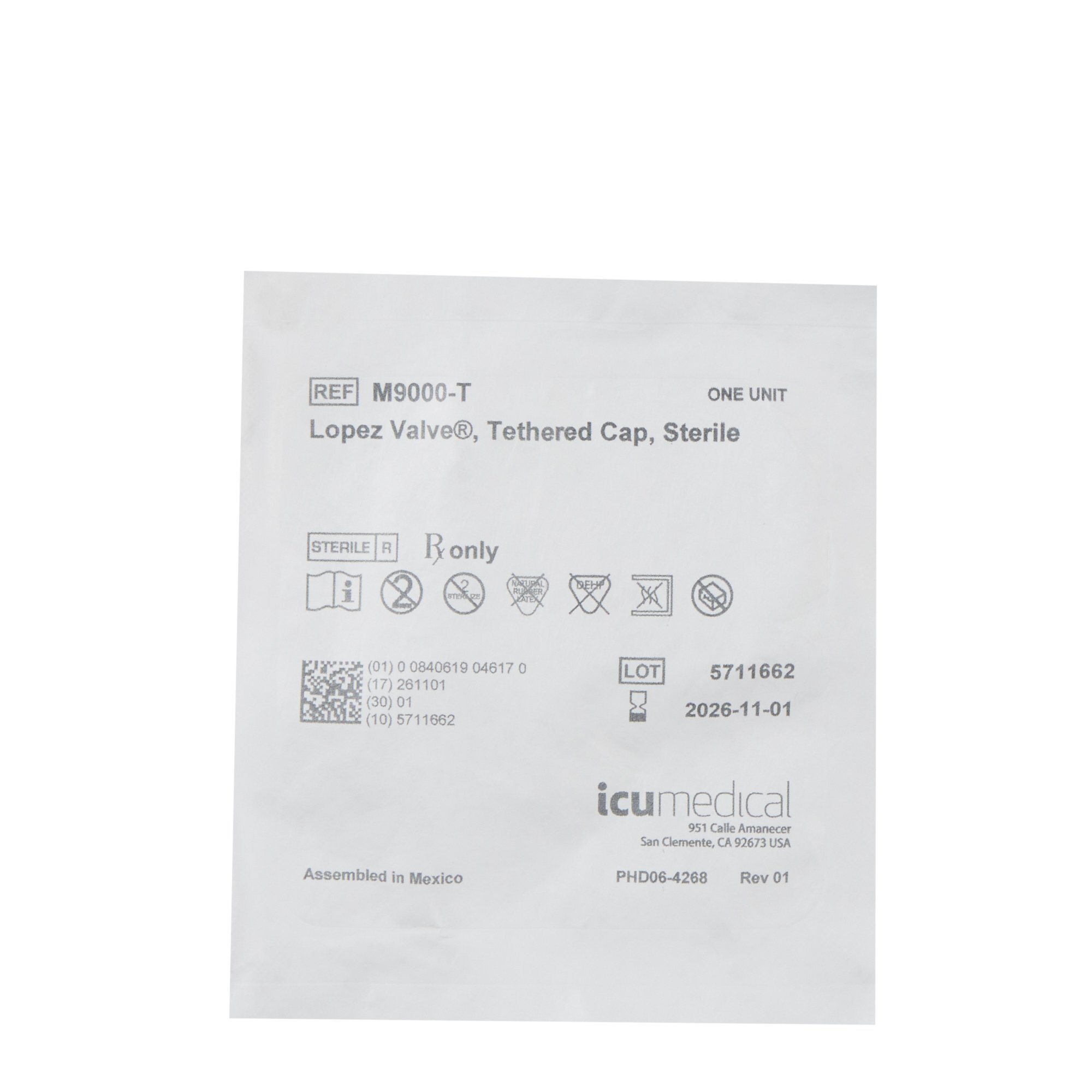 ICU Medical - M9000-T Lopez Valve® Closed Enteral Tube Valve