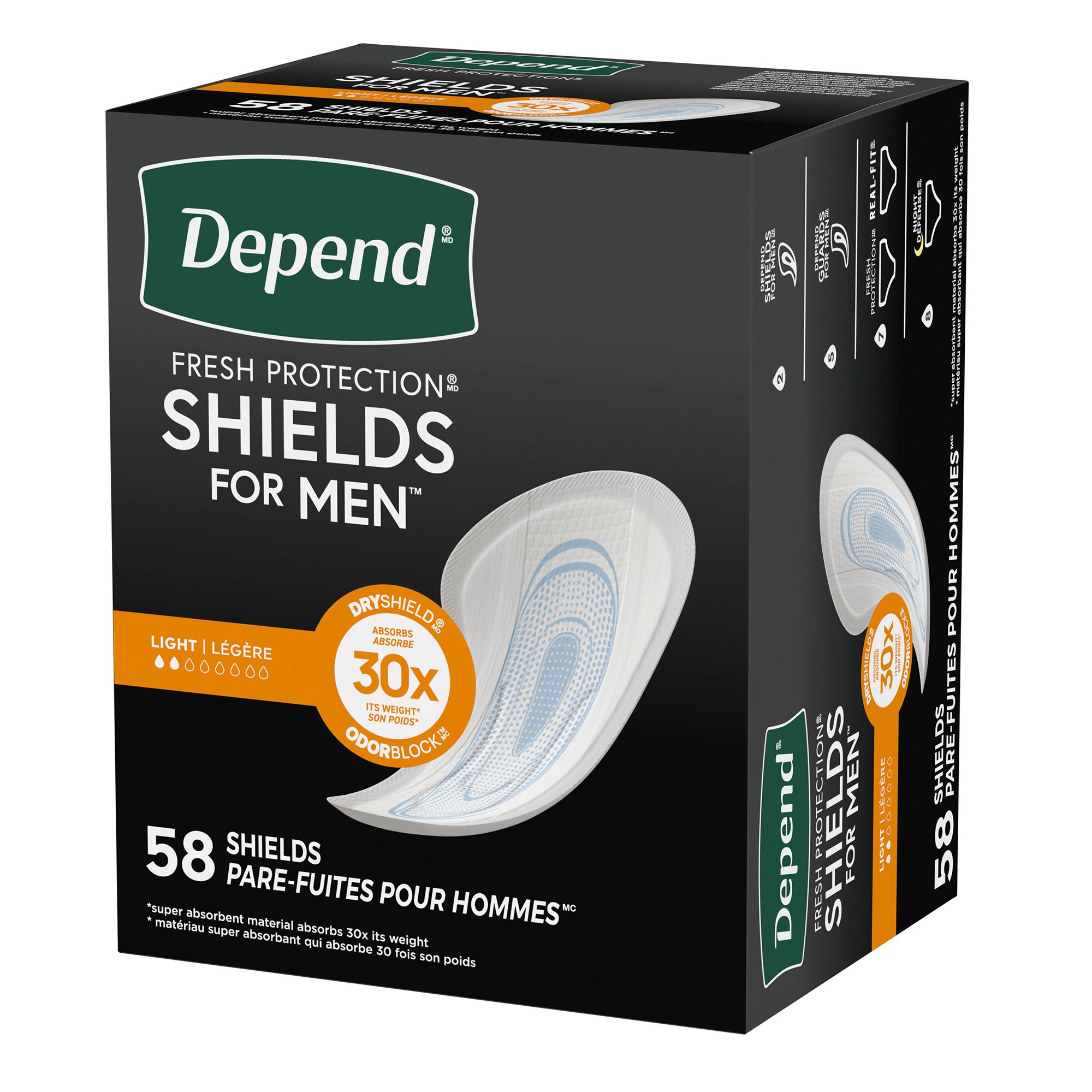 Kimberly Clark - 35641 Depend® Shields for Men Light Bladder Control Pad