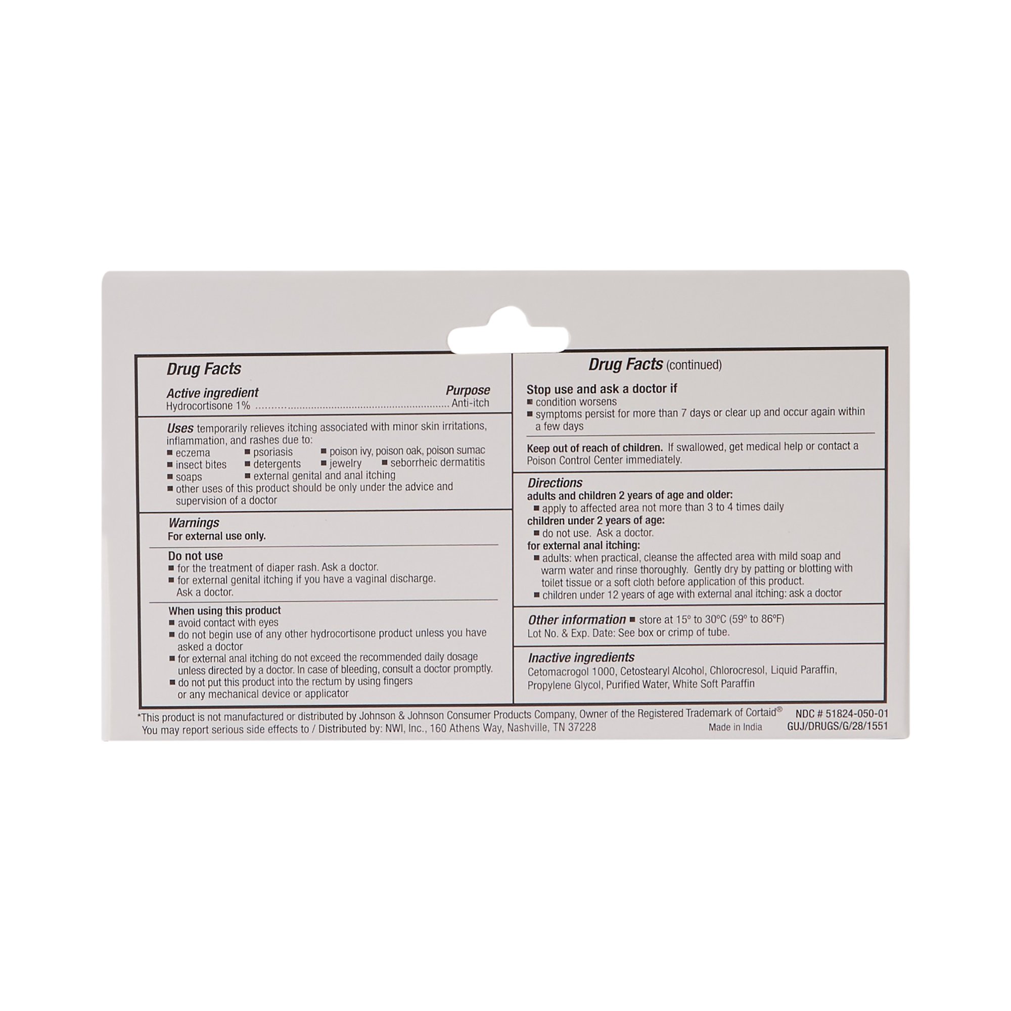 CareALL Itch Relief HYD1 by New World Imports