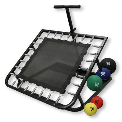 Fabrication Enterprises - 10-3132 Medicine Ball and Rebounder 5 Piece Set CanDo® 2 lbs. / 4 lbs. / 7 lbs. / 11 lbs. / 15 lbs.