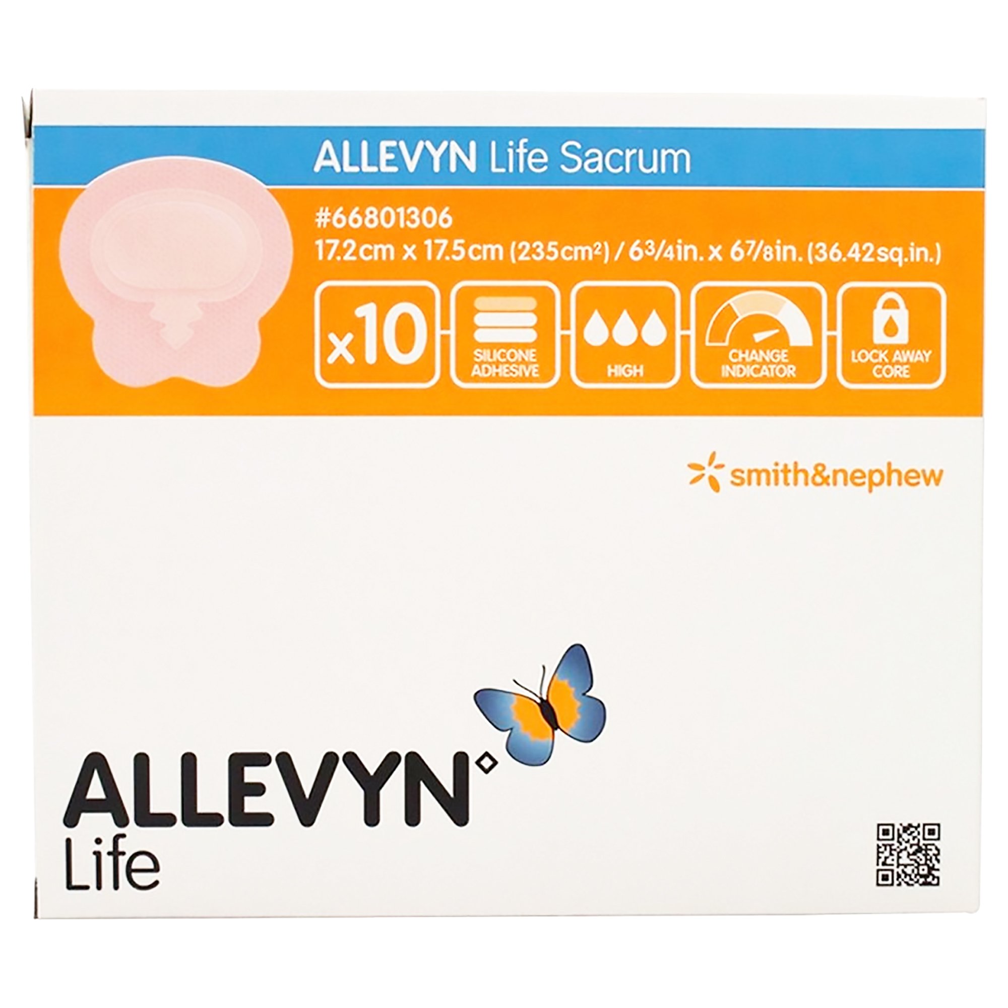 Smith & Nephew - 66801306 Allevyn Life Sacrum Foam Dressing