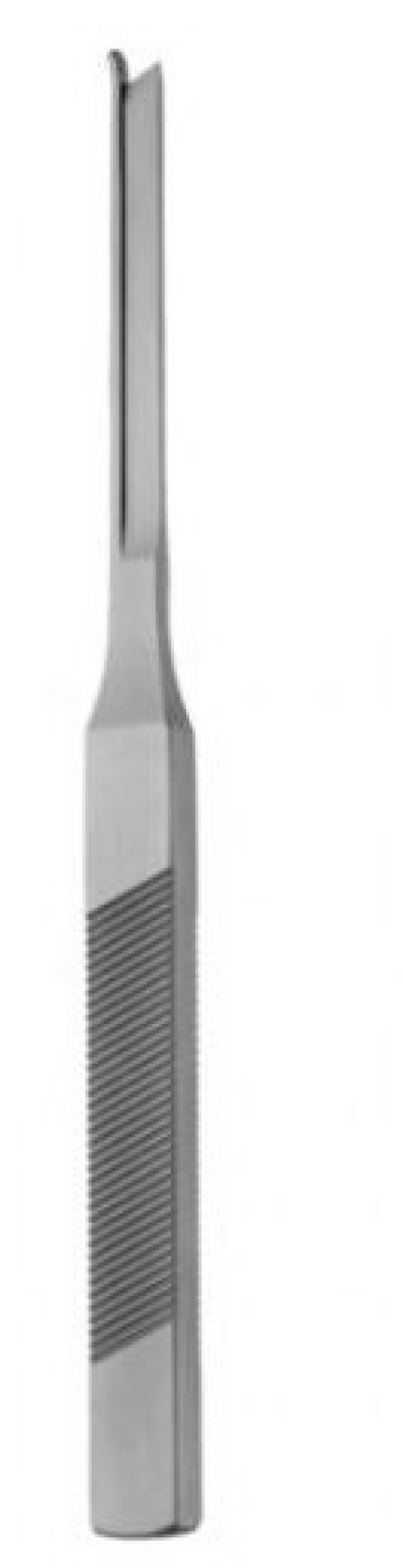 V. Mueller - RH1462002 Osteotome V. Mueller® Silver Guarded, Curved Right OR Grade Stainless Steel NonSterile 6-7/8 Inch Length