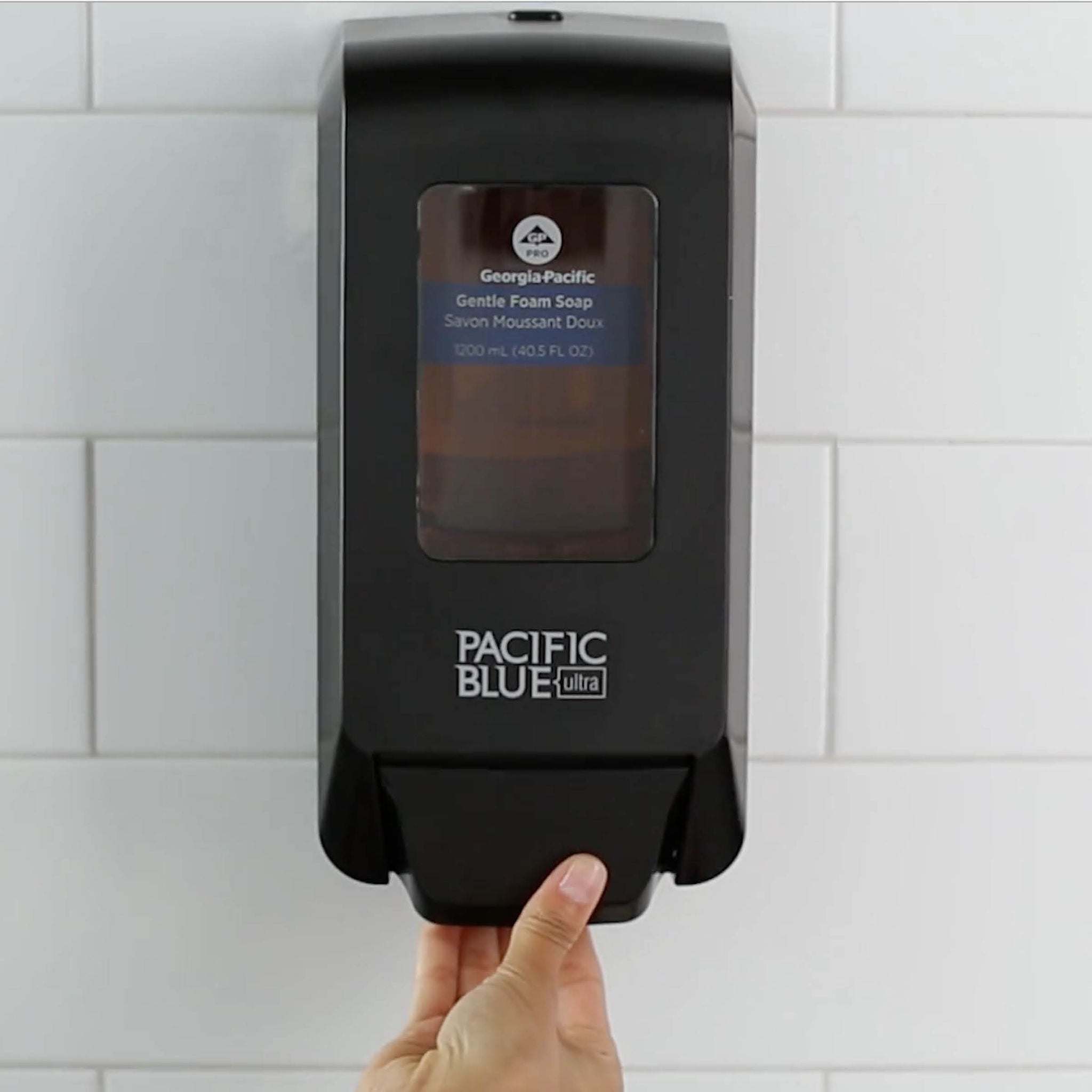 Georgia-Pacific Consumer Products LP - 53057 Hand Hygiene Dispenser Pacific Blue Ultra™ Black Manual Wall Mount