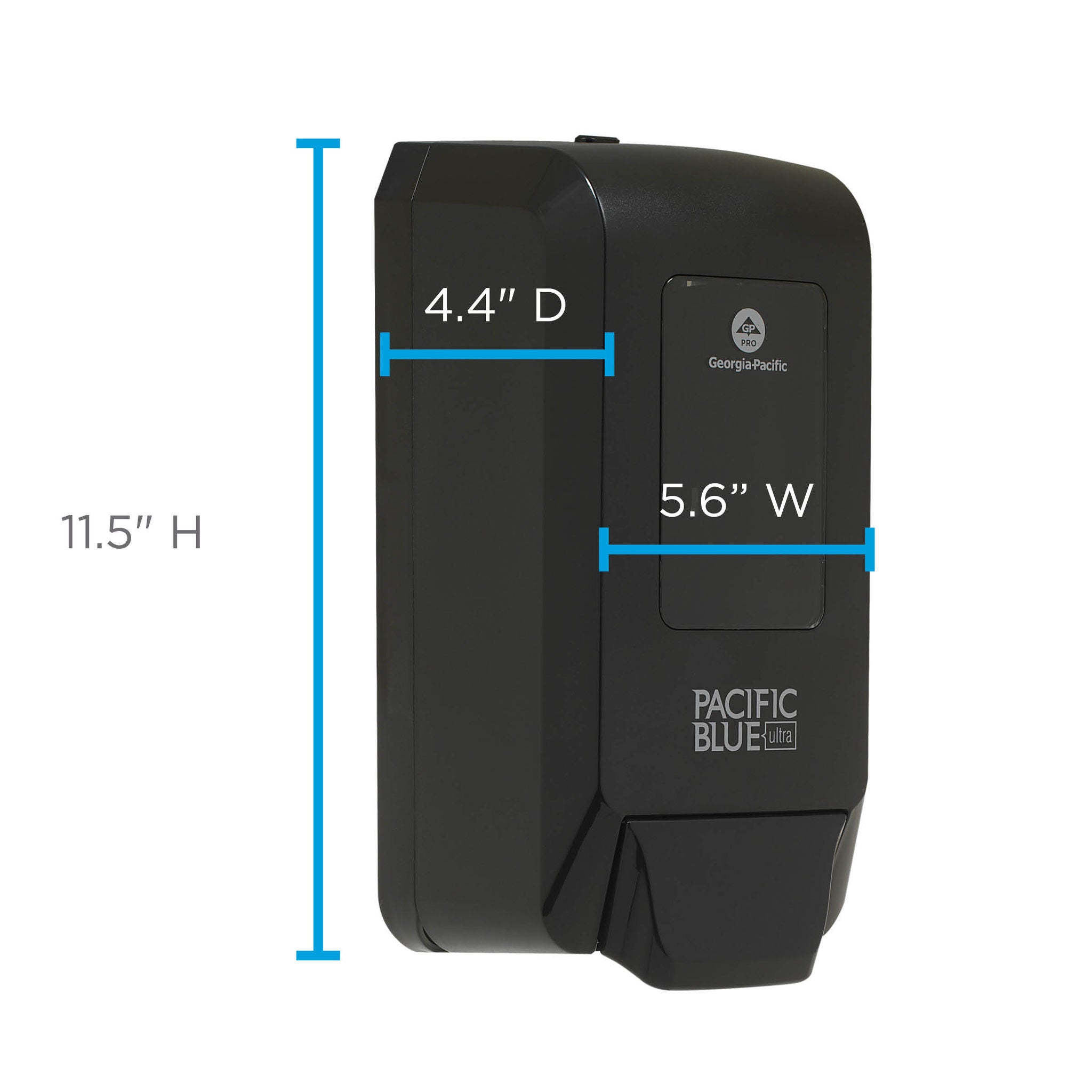 Georgia-Pacific Consumer Products LP - 53057 Hand Hygiene Dispenser Pacific Blue Ultra™ Black Manual Wall Mount