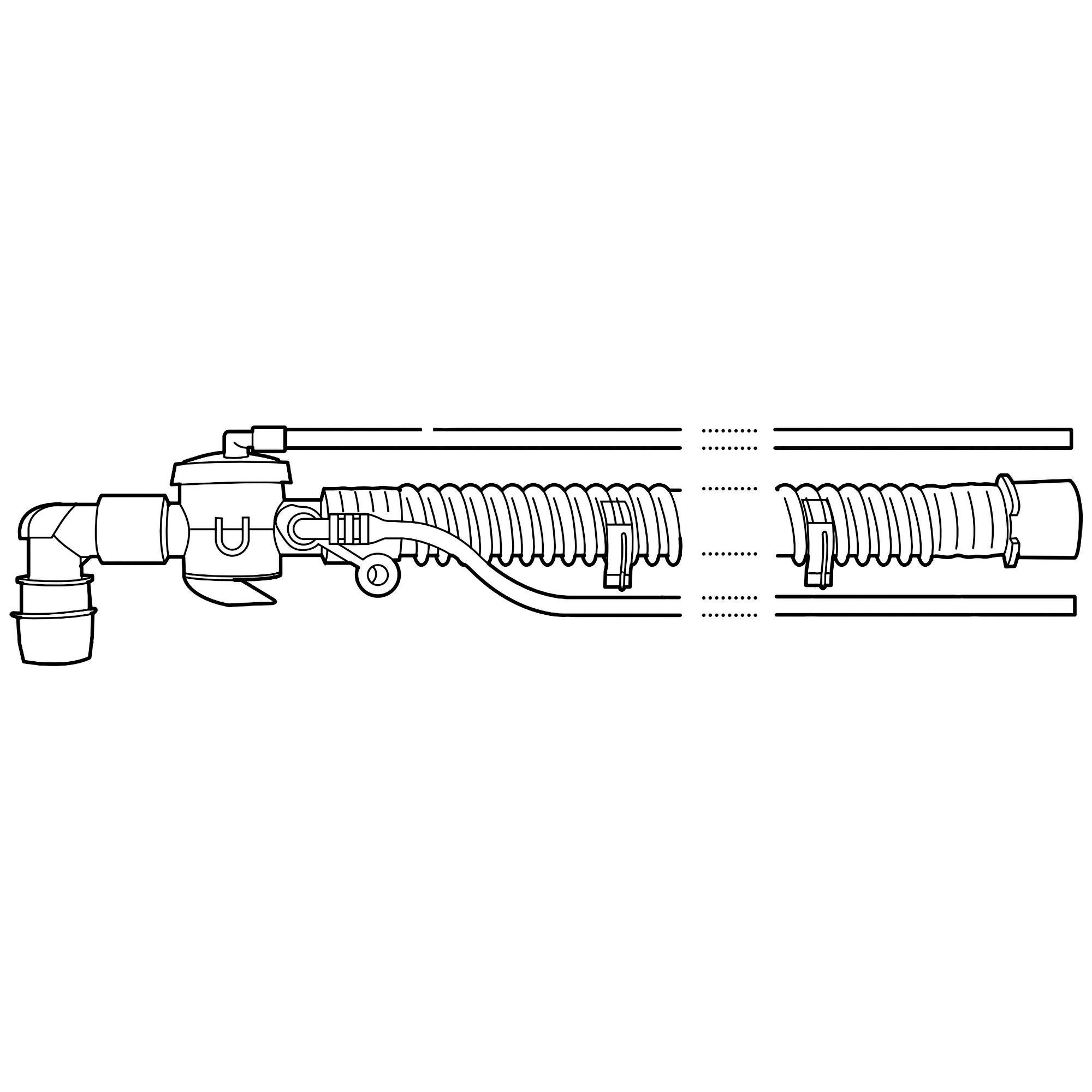 Respironics - 1073223 Ventilator Circuit Respironics® Corrugated Tube Adult Without Breathing Bag Single Patient Use