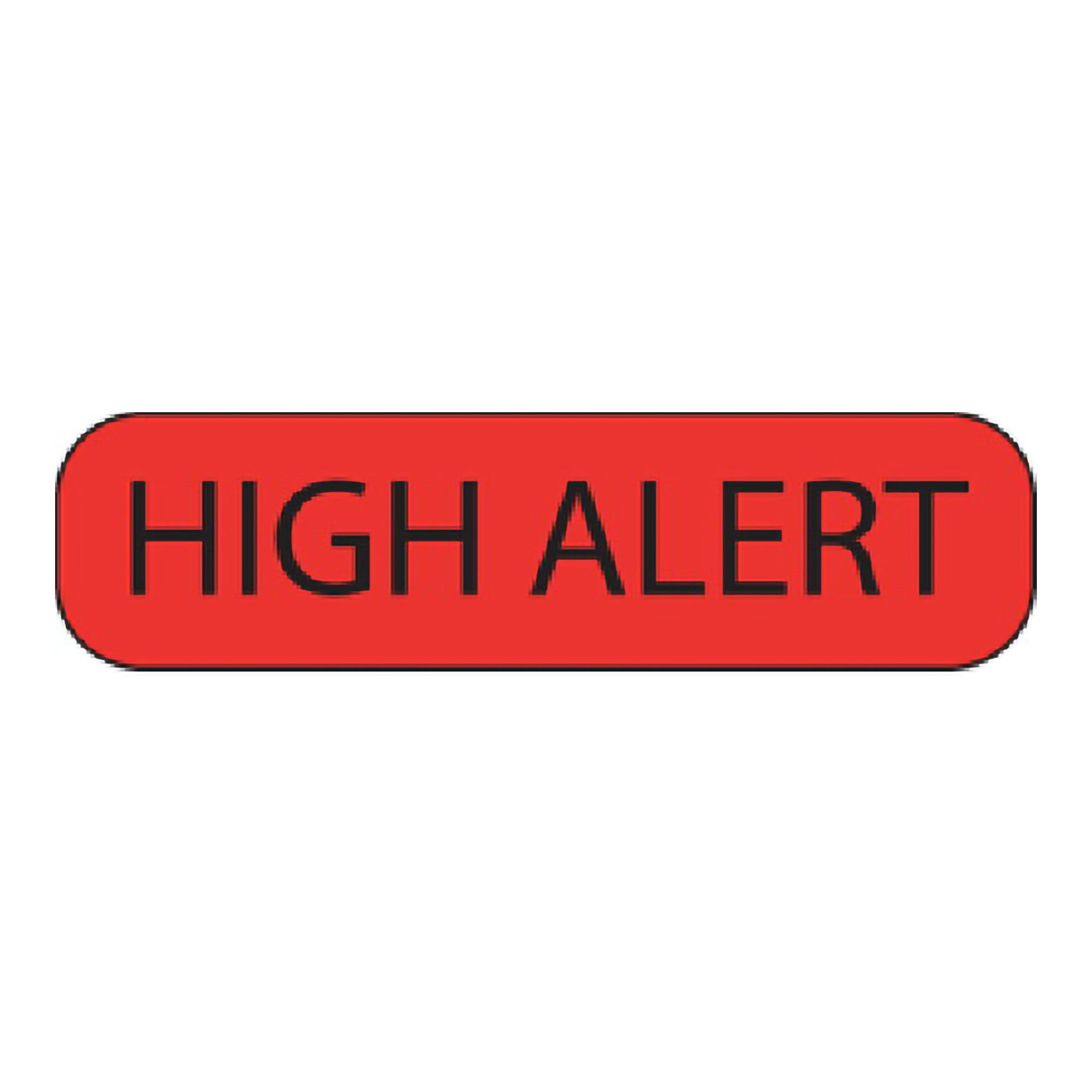 PDC Healthcare - MV02FR6981 MedVision® "High Alert" Label