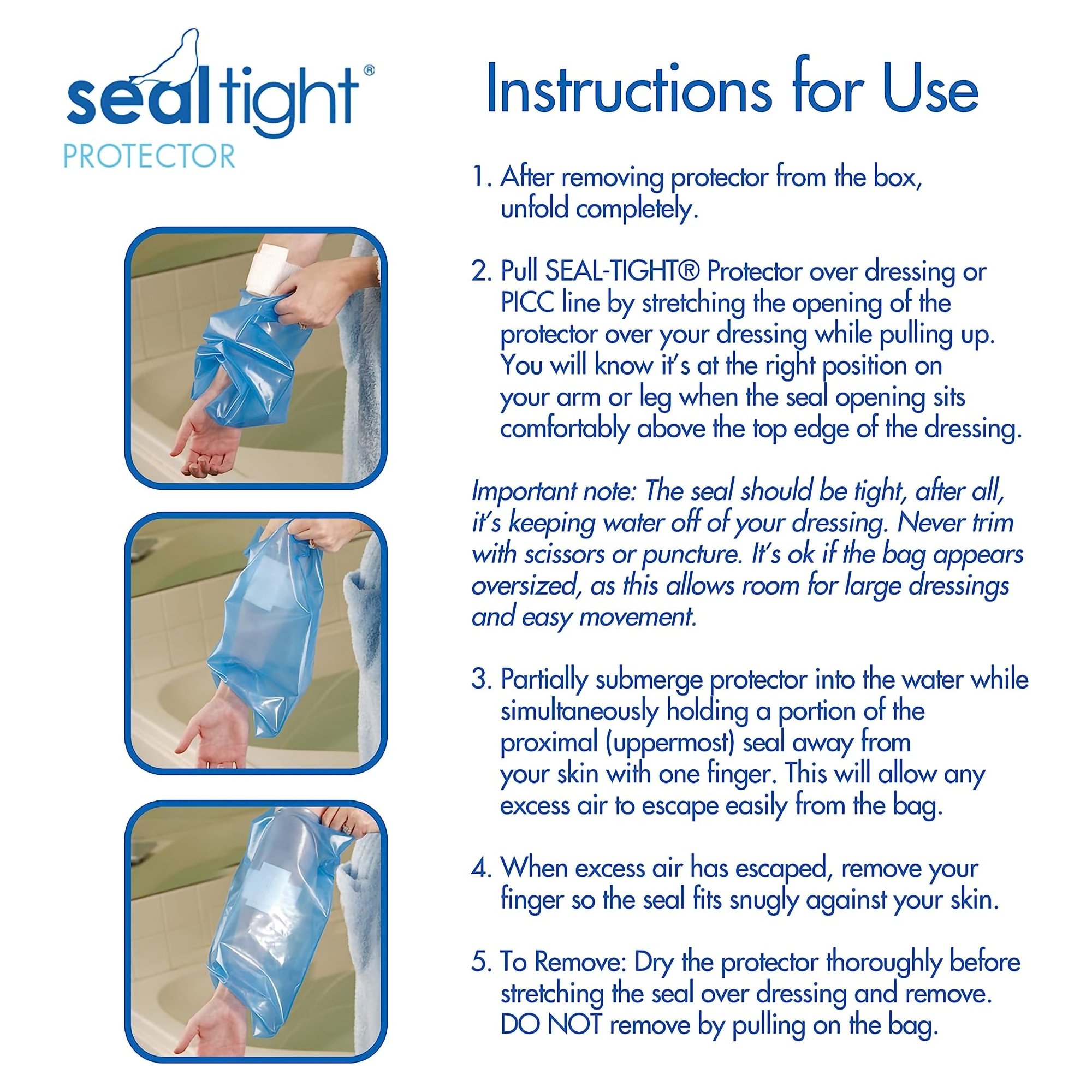 Brownmed 20317 - seal tight® Dressing Protector, Medium - 1/Each
