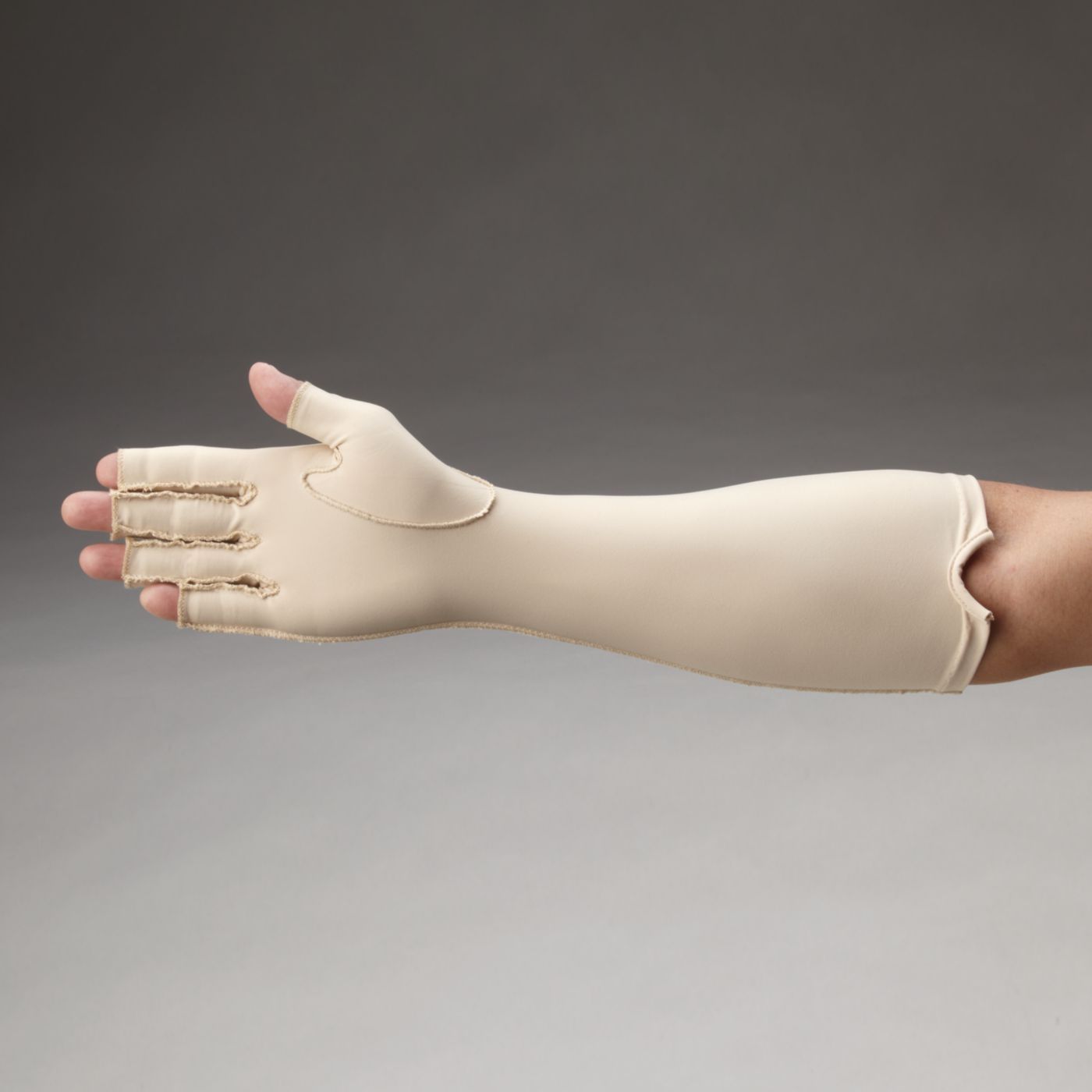 Performance Health - 081569193 Compression Glove Rolyan® Full-Finger Medium Forearm Length Left Hand