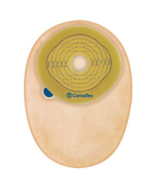 ConvaTec 416704 - Esteem™+ One-Piece Closed End Opaque Filtered Ostomy Pouch, 1-Inch Stoma - 30/Box