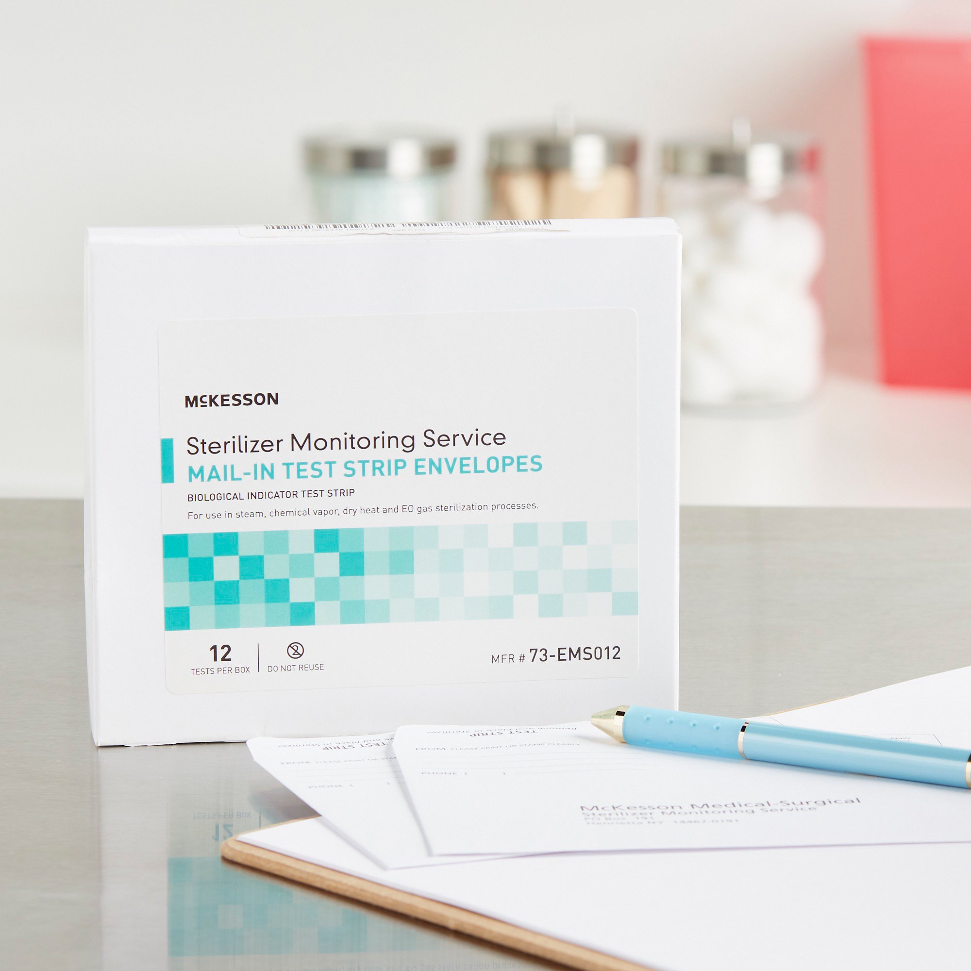 McKesson Brand 73-EMS012 - McKesson Sterilizer Monitoring Mail-In Service - 12/Box, 120/Case