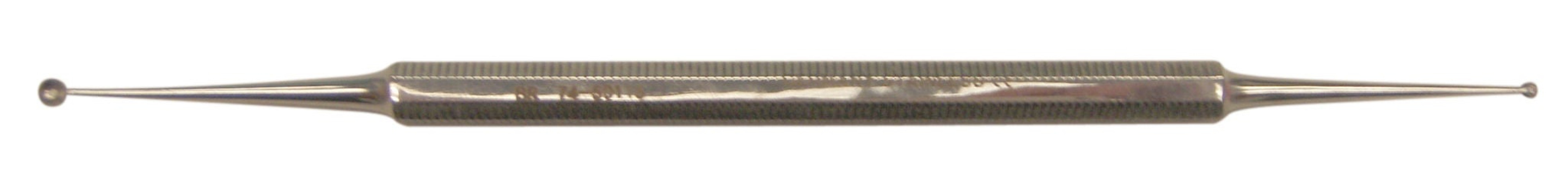 BR Surgical - BR74-50115 Excavator Curette BR Surgical 5-1/2 Inch Length Double-ended Solid Octagon Handle 2.5 mm Tip Straight Fenestrated Round Cup Tip