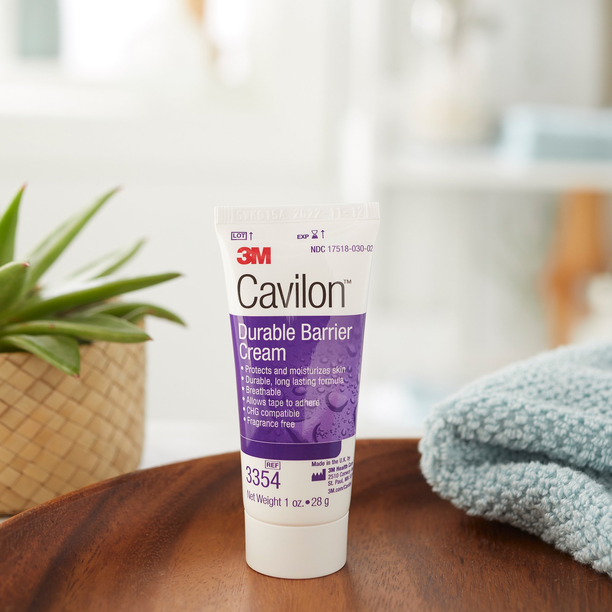 Solventum Corporation 3354 - 3M Cavilon™ Skin Protectant, Unscented Cream, 28 Gram Tube - 1/Each, 48/Case
