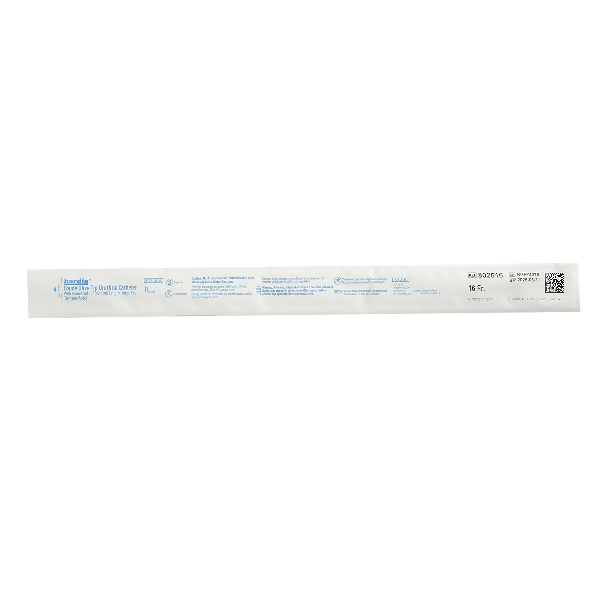 Bard - 802516 Bardia® Urethral Catheter