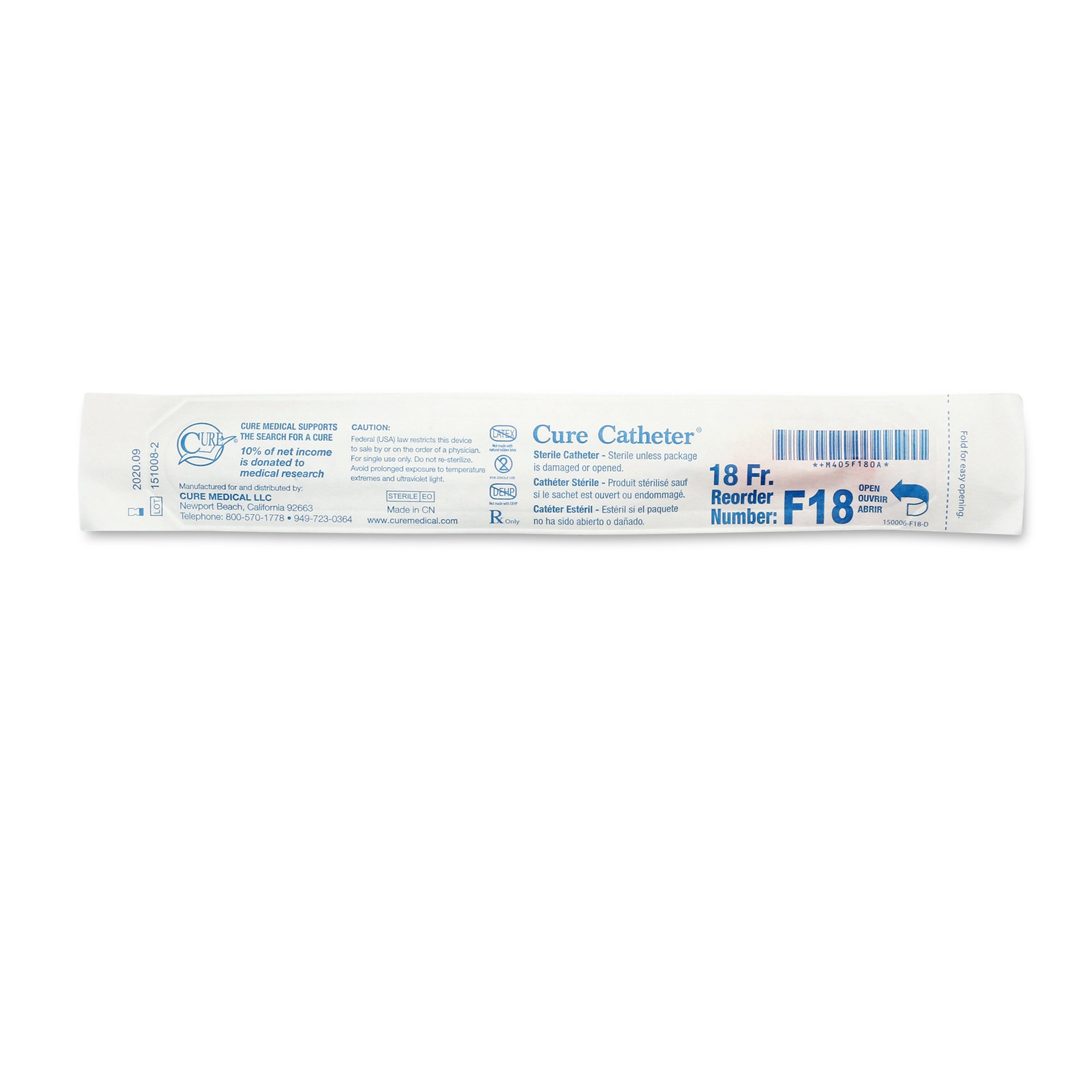 ConvaTec - F18 Cure Catheter™ Urethral Catheter