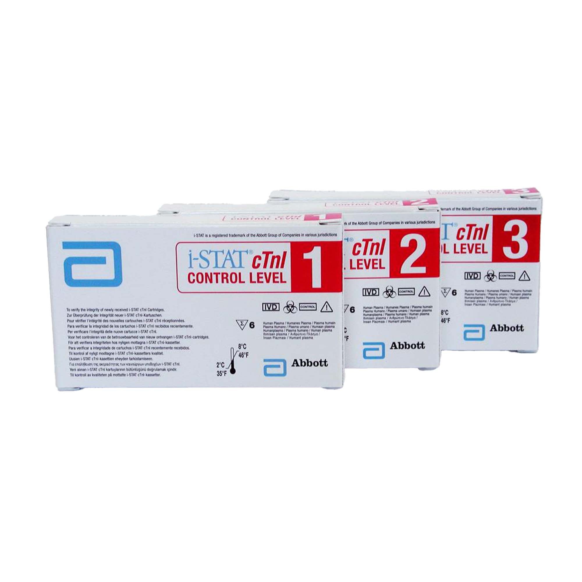 Abbott Point of Care - 06P1711 Cardiac Marker / Immunoassay Control i-STAT® Troponin Level 3 6 X 1 mL